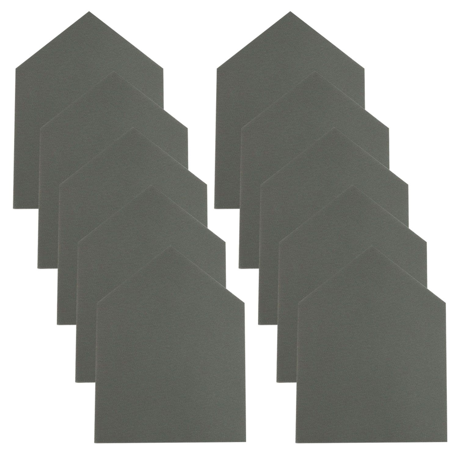 J�st Crusty Pad f�r Mikrofaserhandschuh 10 x 5 Eck grau Reinigungspad CY- Penta Set