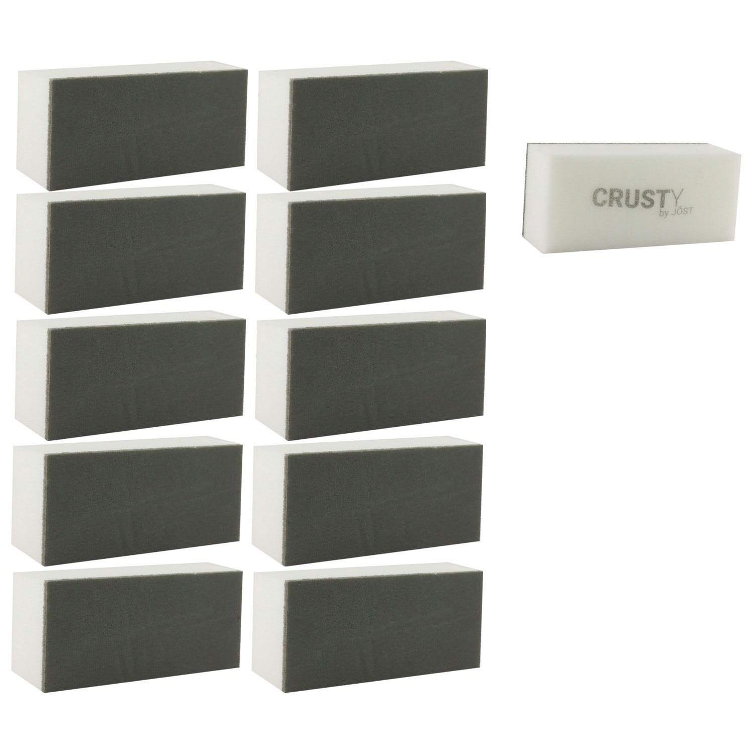 J�st Crusty Schwamm 10 x 130 x 60 mm grau   Set