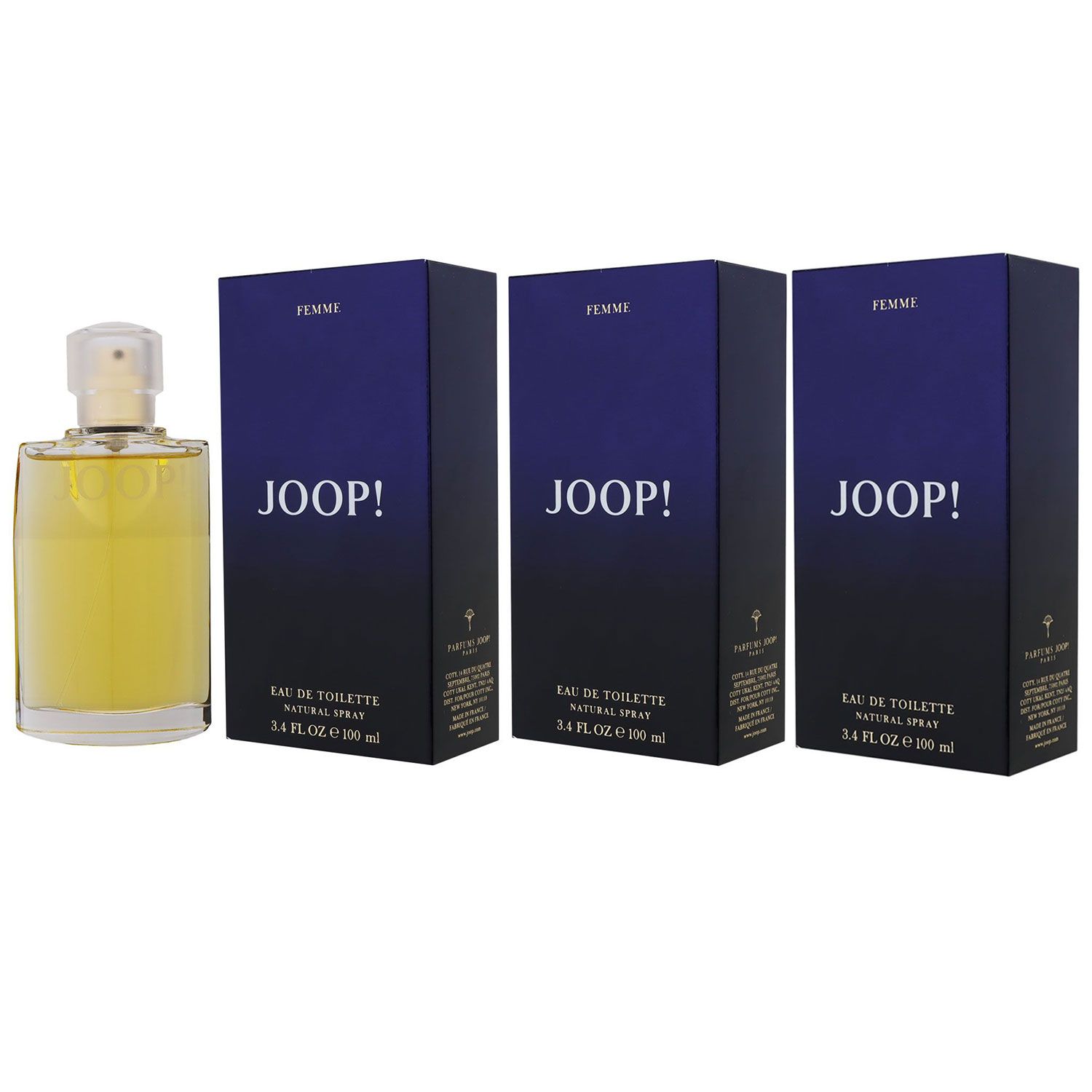 Joop Femme 3 x 100 ml Eau de Toilette EDT Set Damenduft Damen Duft