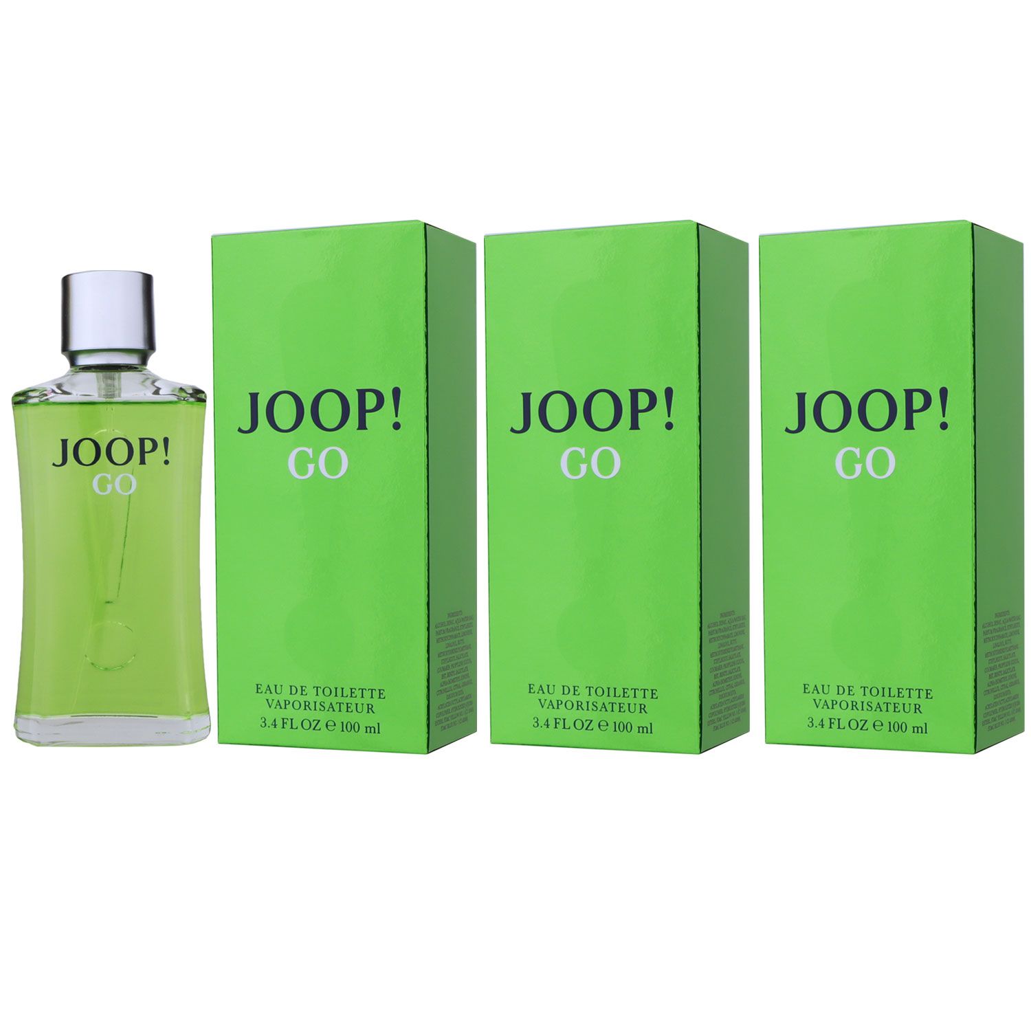 Joop Go 3 x 100 ml Eau de Toilette EDT Set Herrenduft Herren Duft