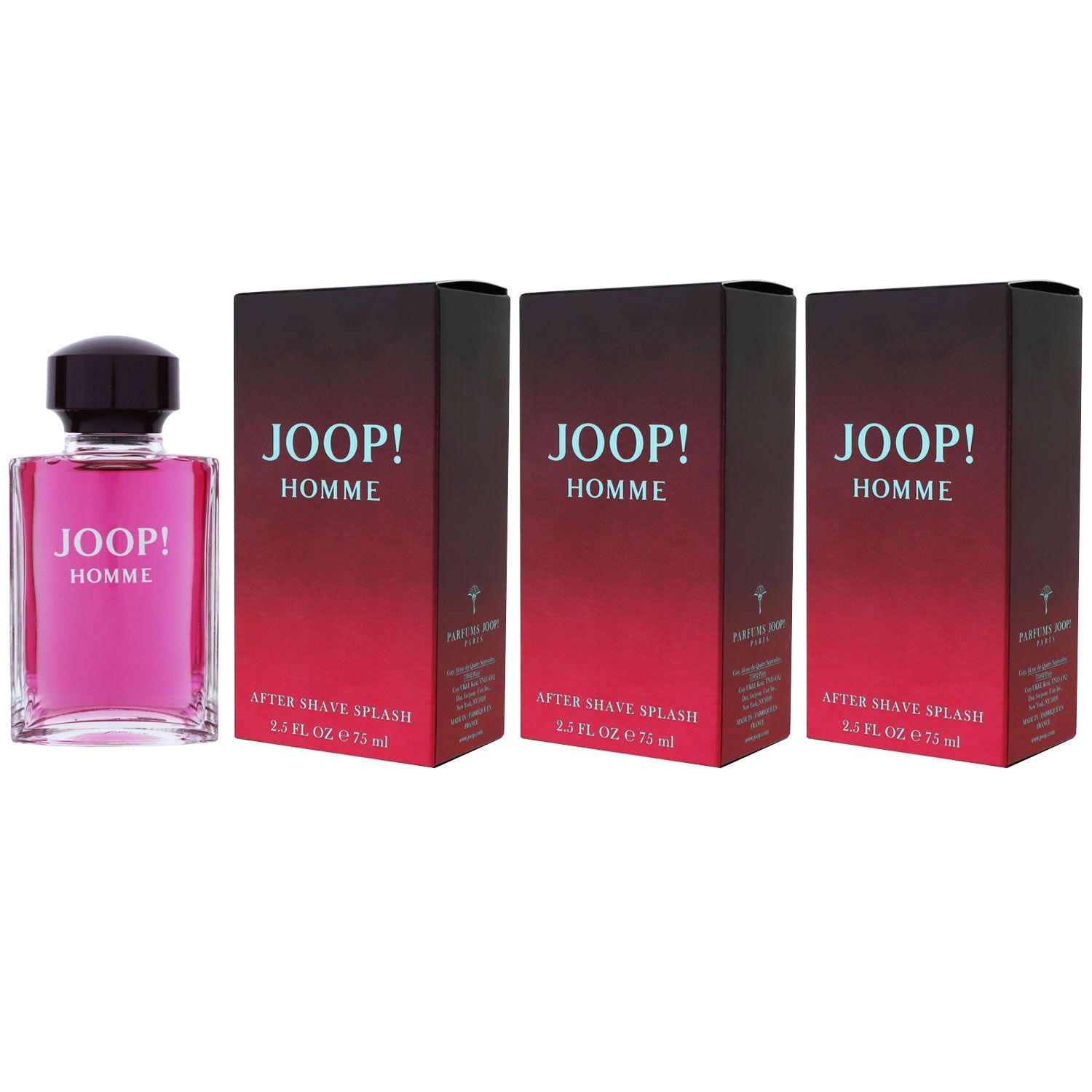 Joop Homme 3 x 75 ml After Shave Aftershave Set Herren