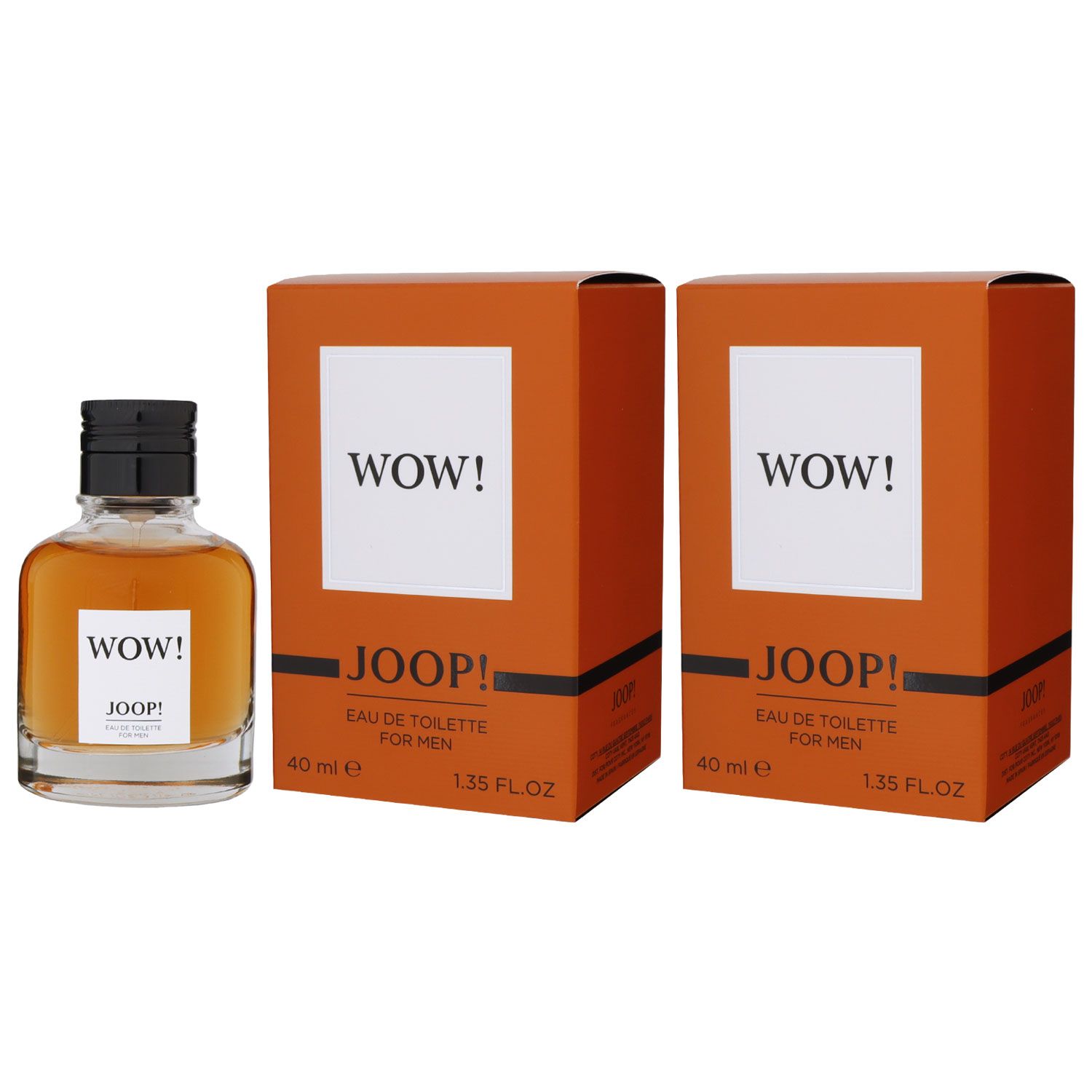 Joop Wow for Men 2 x 40 ml Eau de Toilette EDT Set Herrenduft
