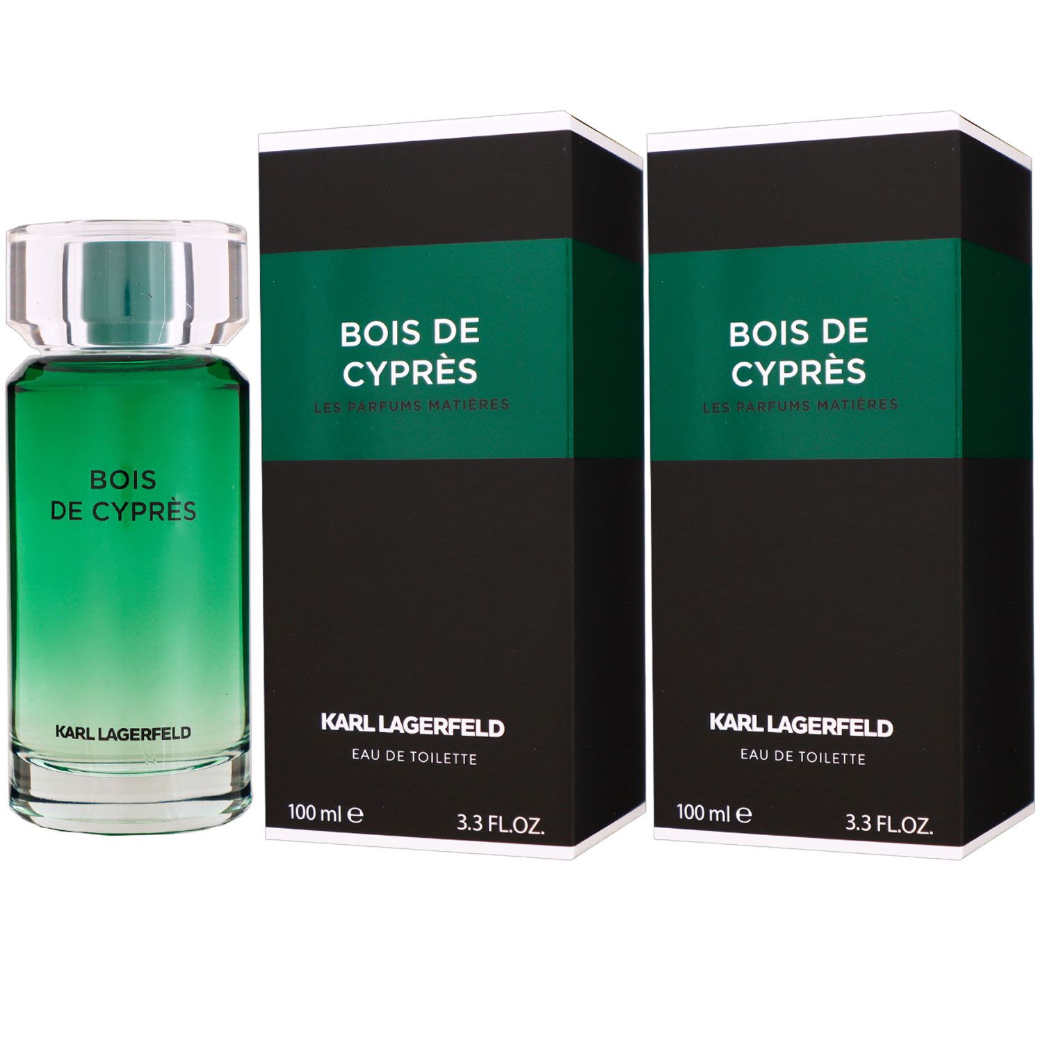 Karl Lagerfeld Bois de Cypres 2 x 100 ml Eau de Toilette EDT Set Herrenduft