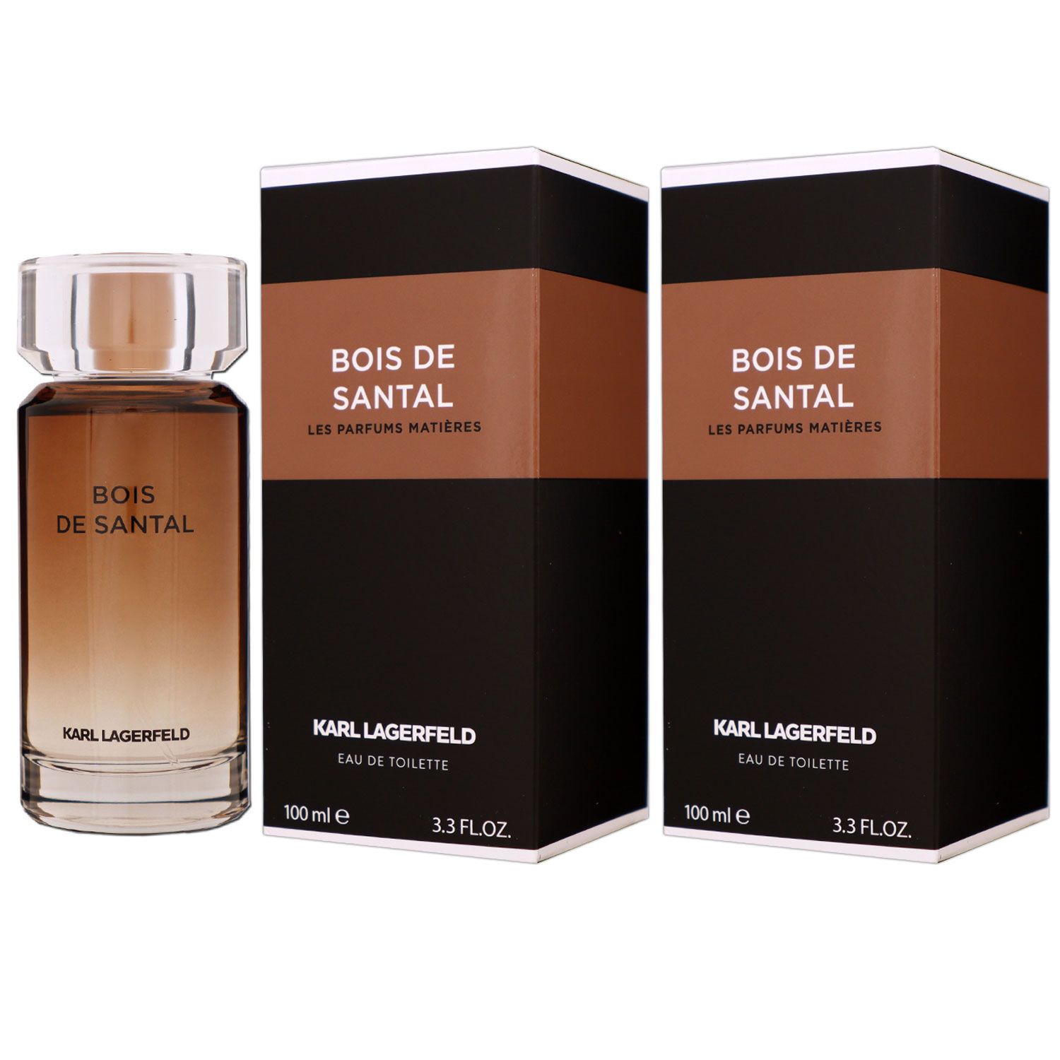 Karl Lagerfeld Bois de Santal 2 x 100 ml Eau de Toilette EDT Set Herrenduft Herren Duft