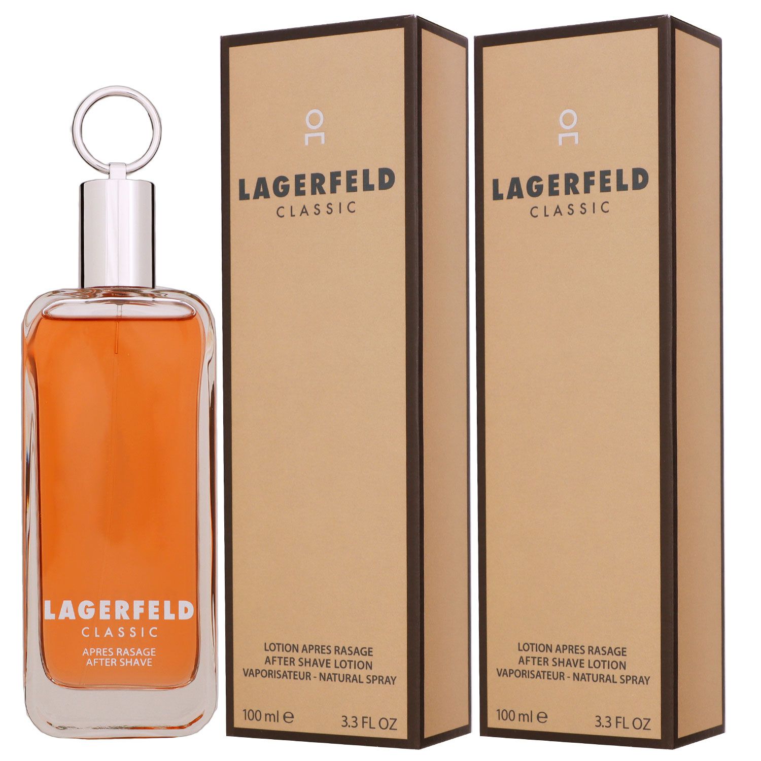 Karl Lagerfeld Classic 2 x 100 ml Aftershave Lotion Herren Set