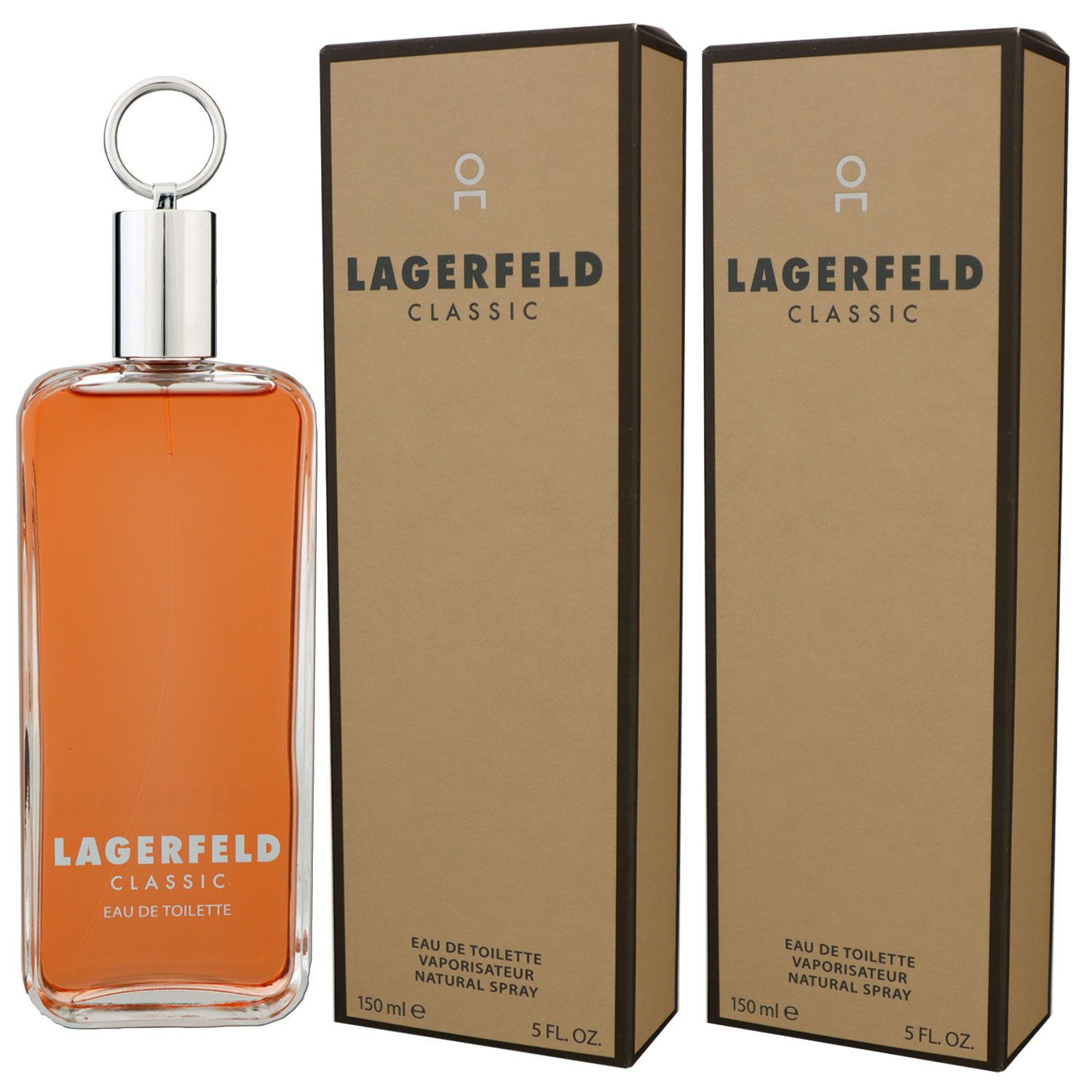 Karl Lagerfeld Classic 2 x 150 ml Eau de Toilette EDT XXL Set Herrenduft