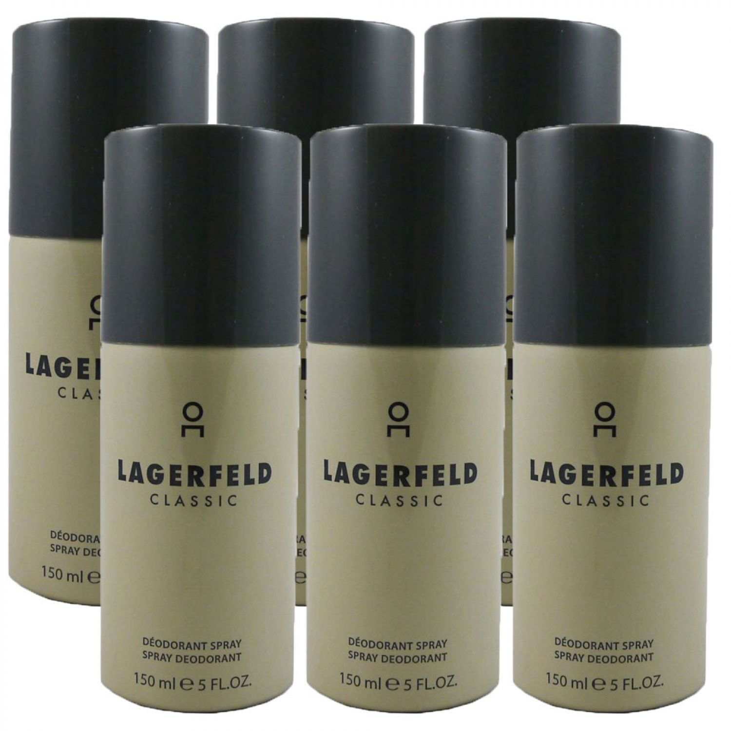 lepel zoeken Bedankt Karl Lagerfeld Classic 6 x 150 ml Deospray Deodorant Set bei Riemax