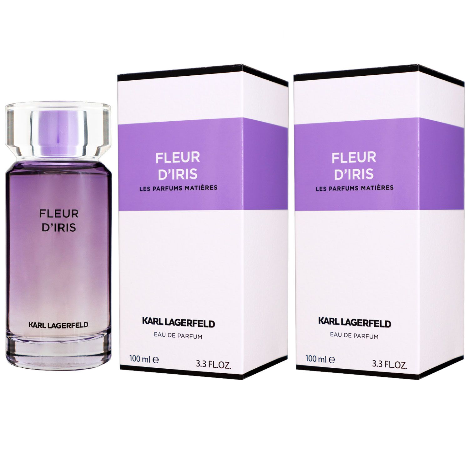 Karl Lagerfeld Fleur d Iris 2 x 100 ml Eau de Parfum EDP Set Damenparfum