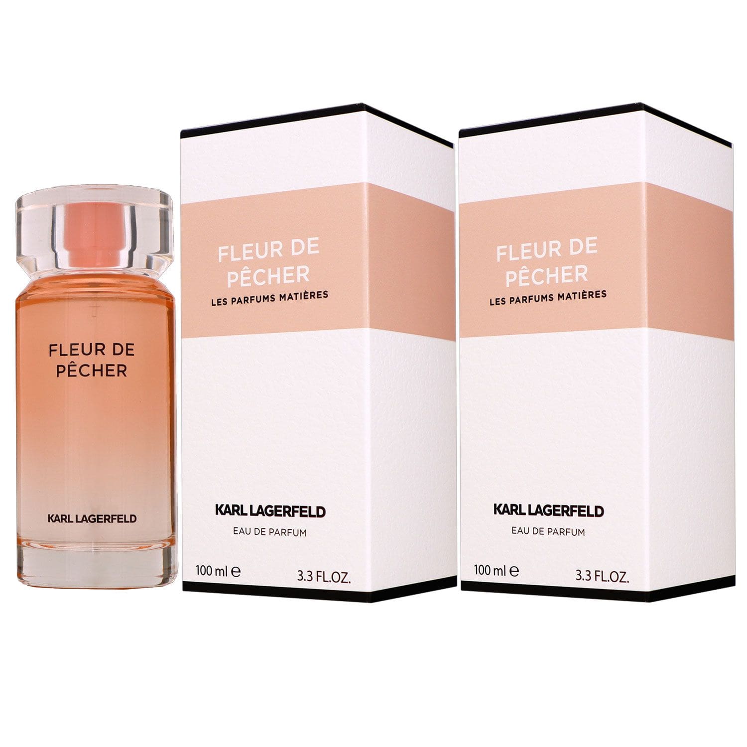 Karl Lagerfeld Fleur de Pecher 2 x 100 ml Eau de Parfum EDP Set