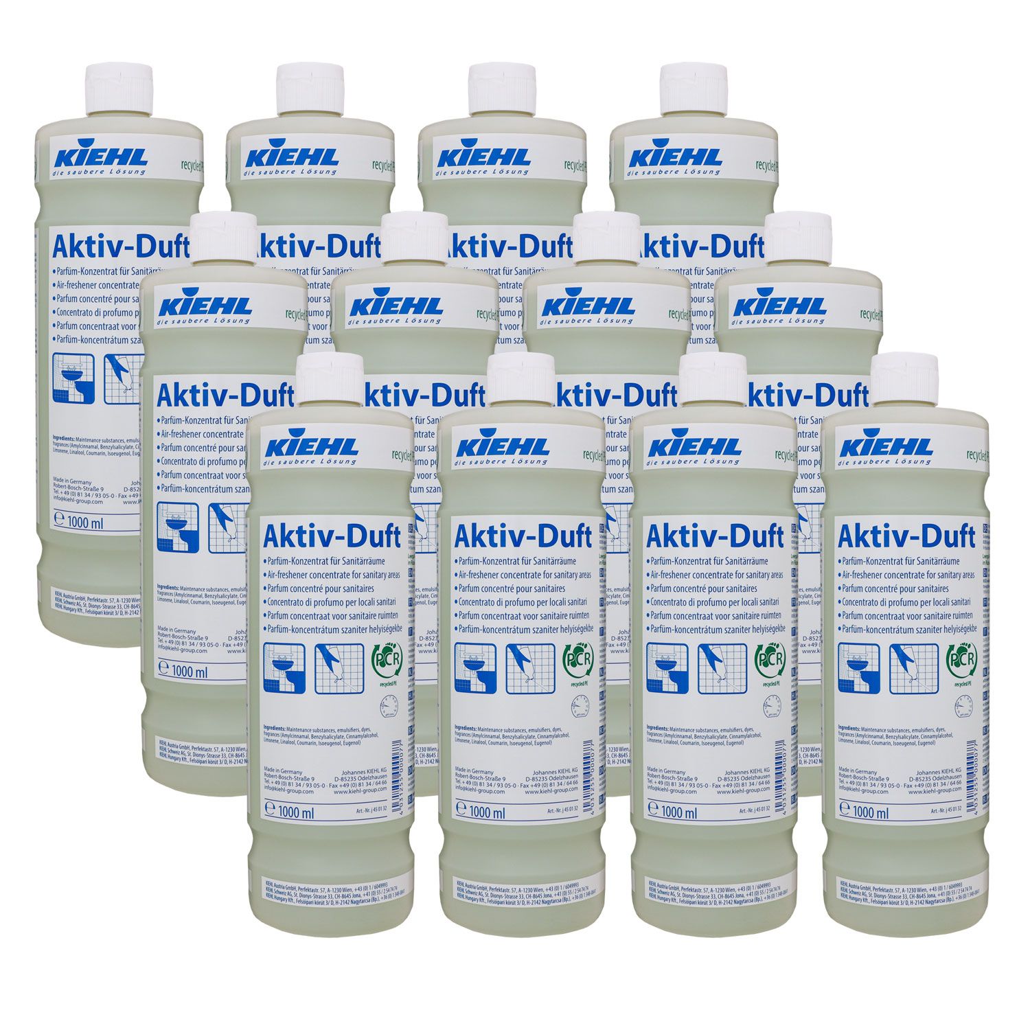 Kiehl Aktiv-Duft 12 x 1 Liter Parf�m-Konzentrat f�r Sanit�rr�ume Raumduft Set