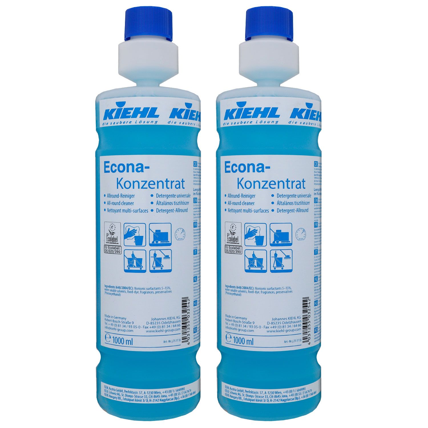 Kiehl Econa Konzentrat 2 x 1 Liter Alkoholreiniger Allround-Reiniger