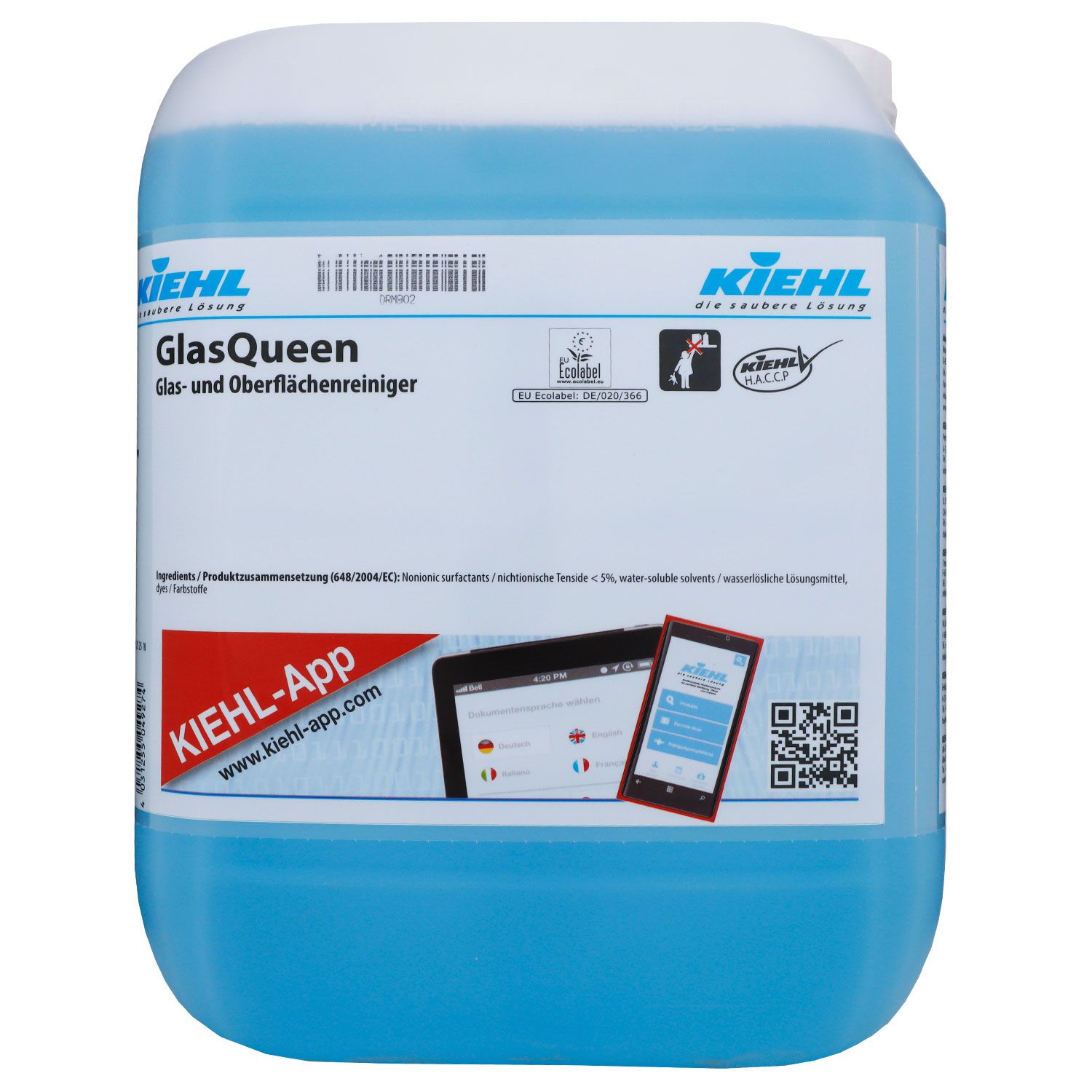 Kiehl GlasQueen 10 Liter gebrauchsfertiger Glas- und Oberfl�chenreiniger