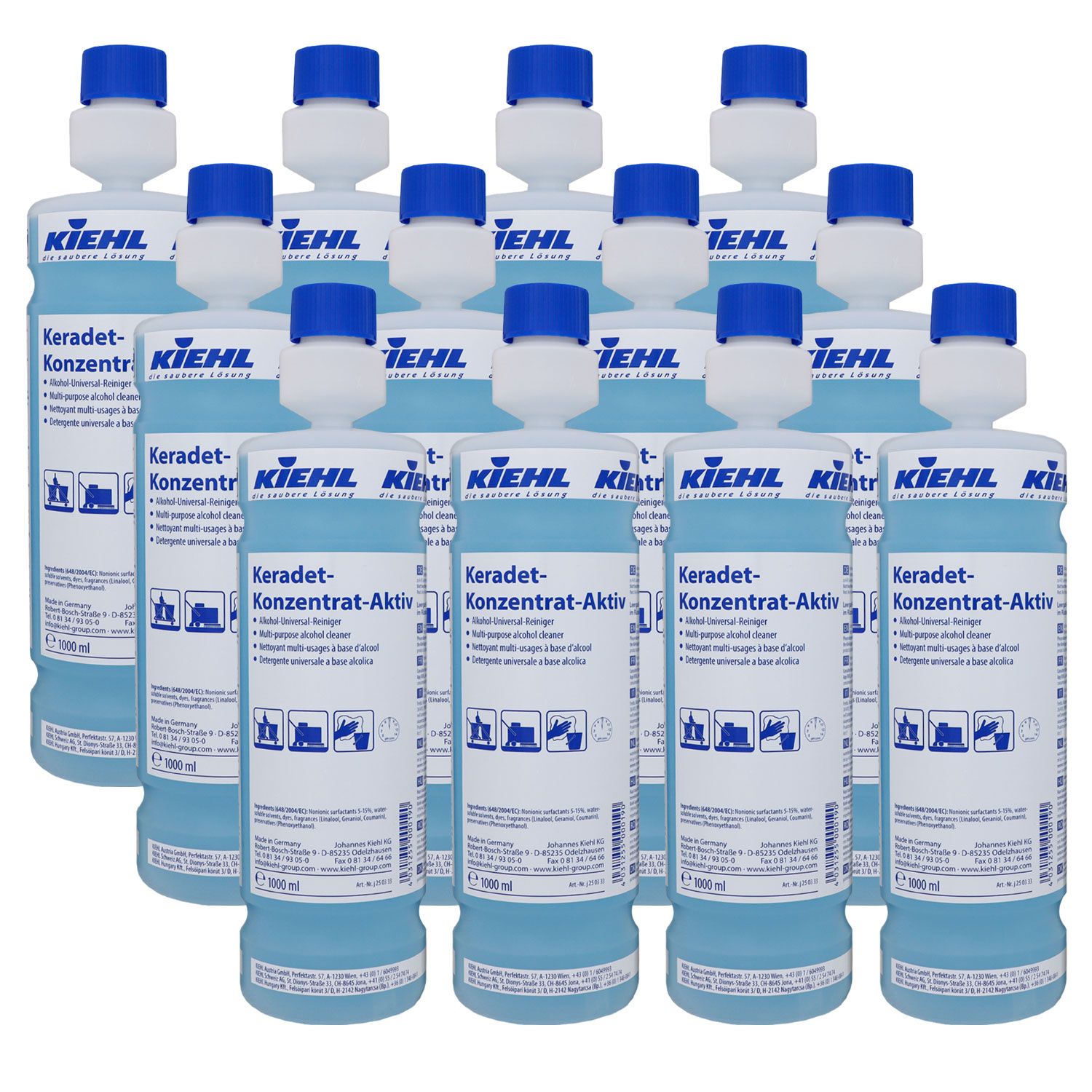Kiehl Keradet-Aktiv Alkoholreiniger 12 x 1 Liter Flasche Reinigungsaktiver