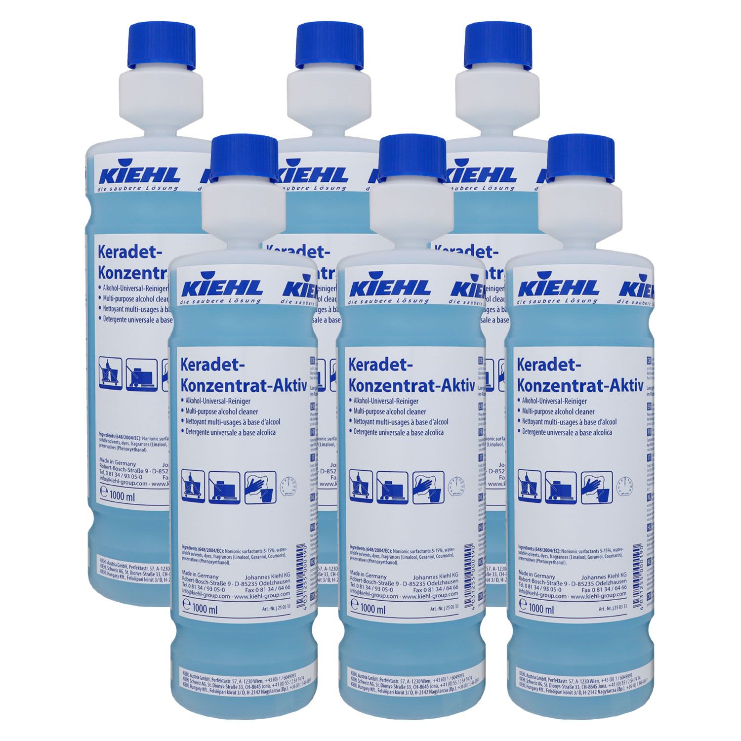 Kiehl Keradet-Aktiv Alkoholreiniger 6 x 1 Liter Flasche Reinigungsaktiver