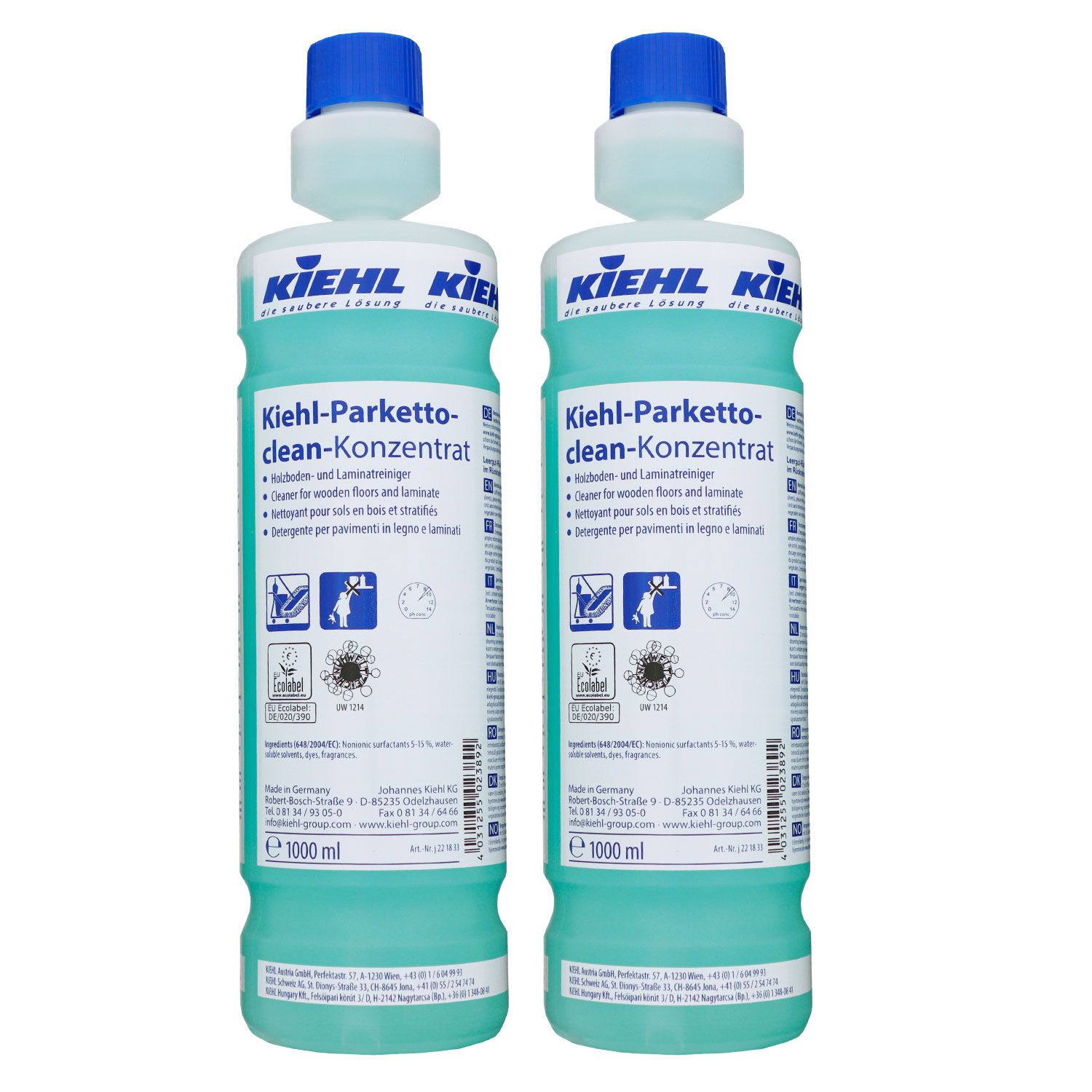 Kiehl Parketto Clean 2 x 1 Liter Konzentrat Bodenreiniger