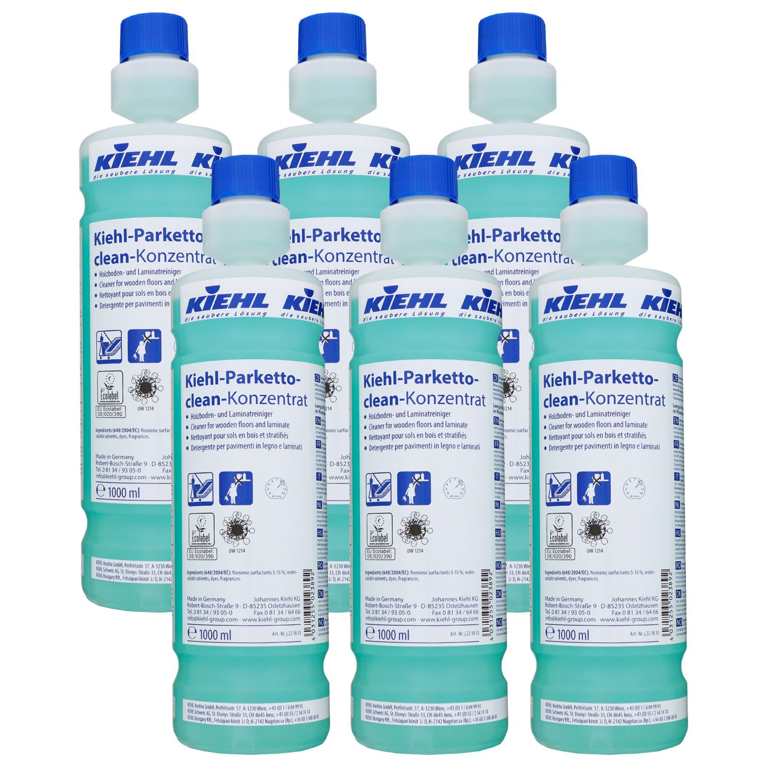 Kiehl Parketto Clean 6 x 1 Liter Konzentrat Bodenreiniger