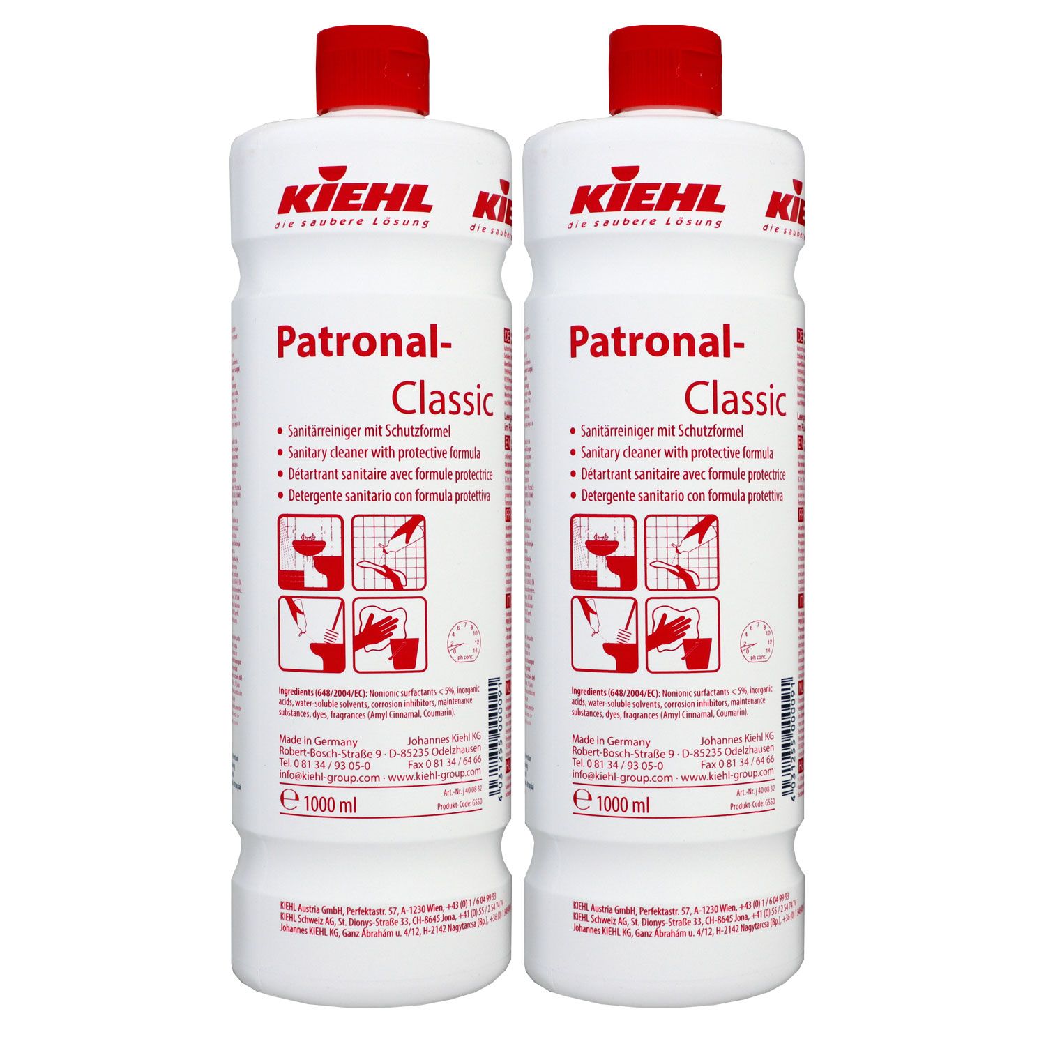 Kiehl Patronal Classic 2 x 1 Liter Sanit�rreiniger mit Schutzformel
