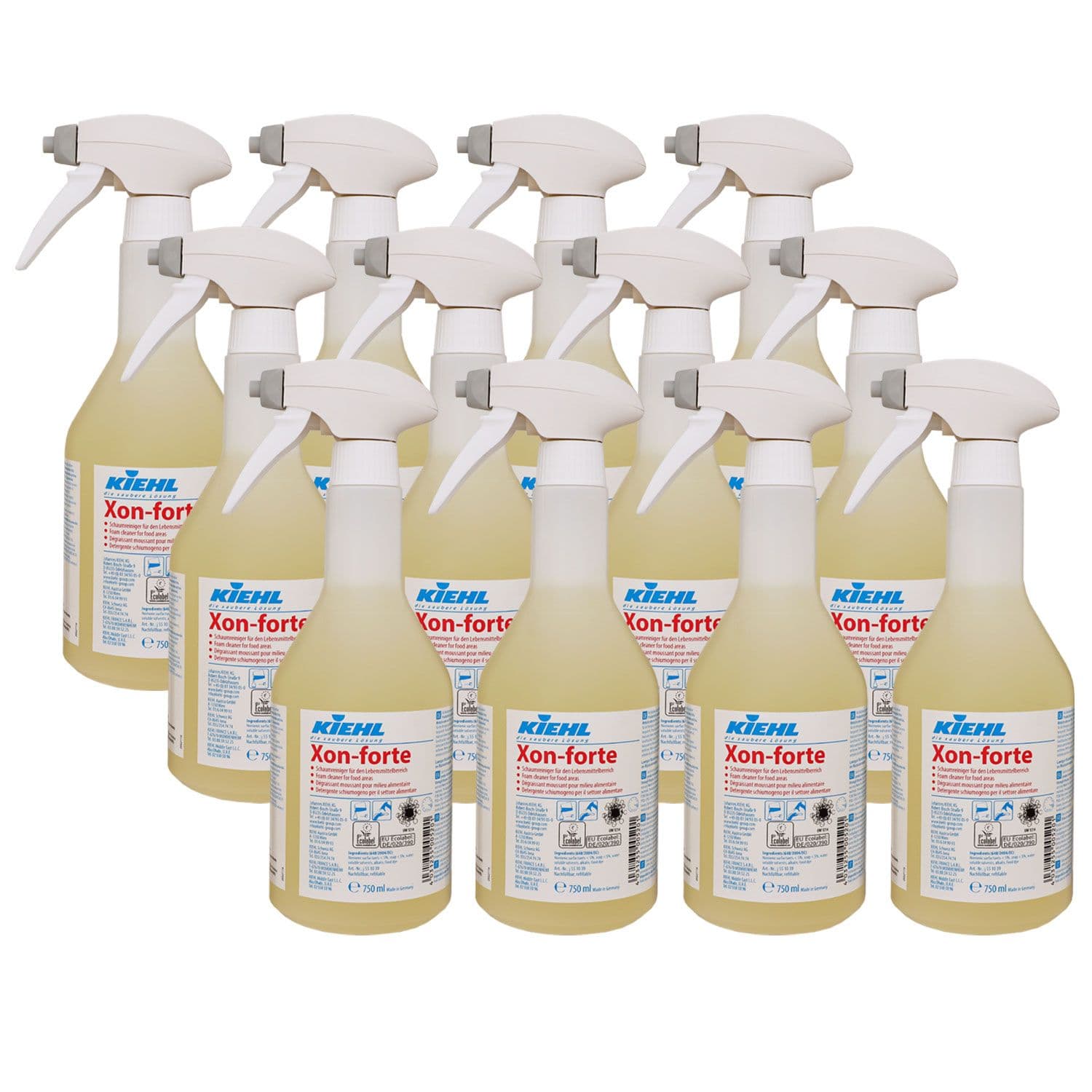 Kiehl Xon-forte 12 x 750 ml Schaumreiniger f�r den Lebensmittelbereich Set