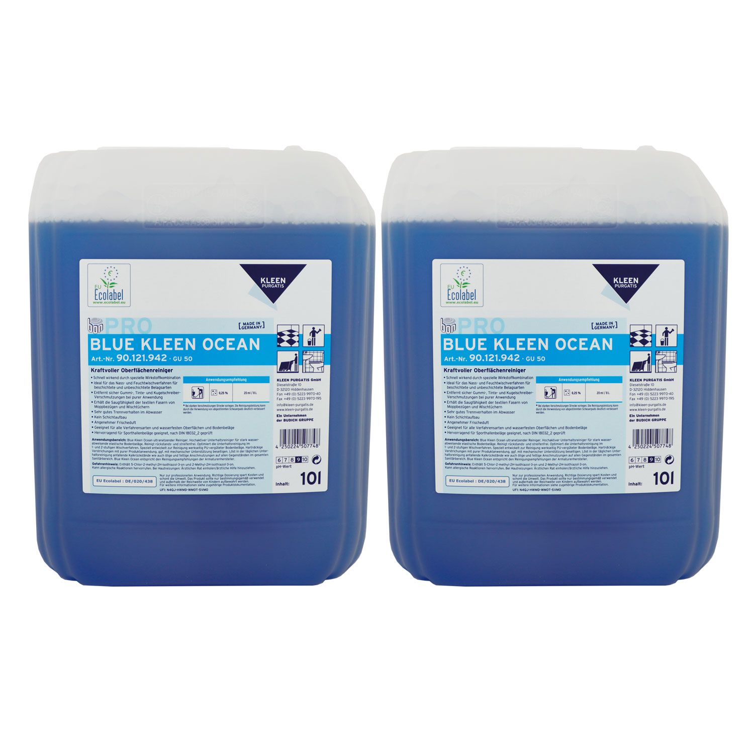 Kleen Purgatis Blue Kleen Ocean 2 x 10 Liter Oberfl�chen Mehrzweckreiniger