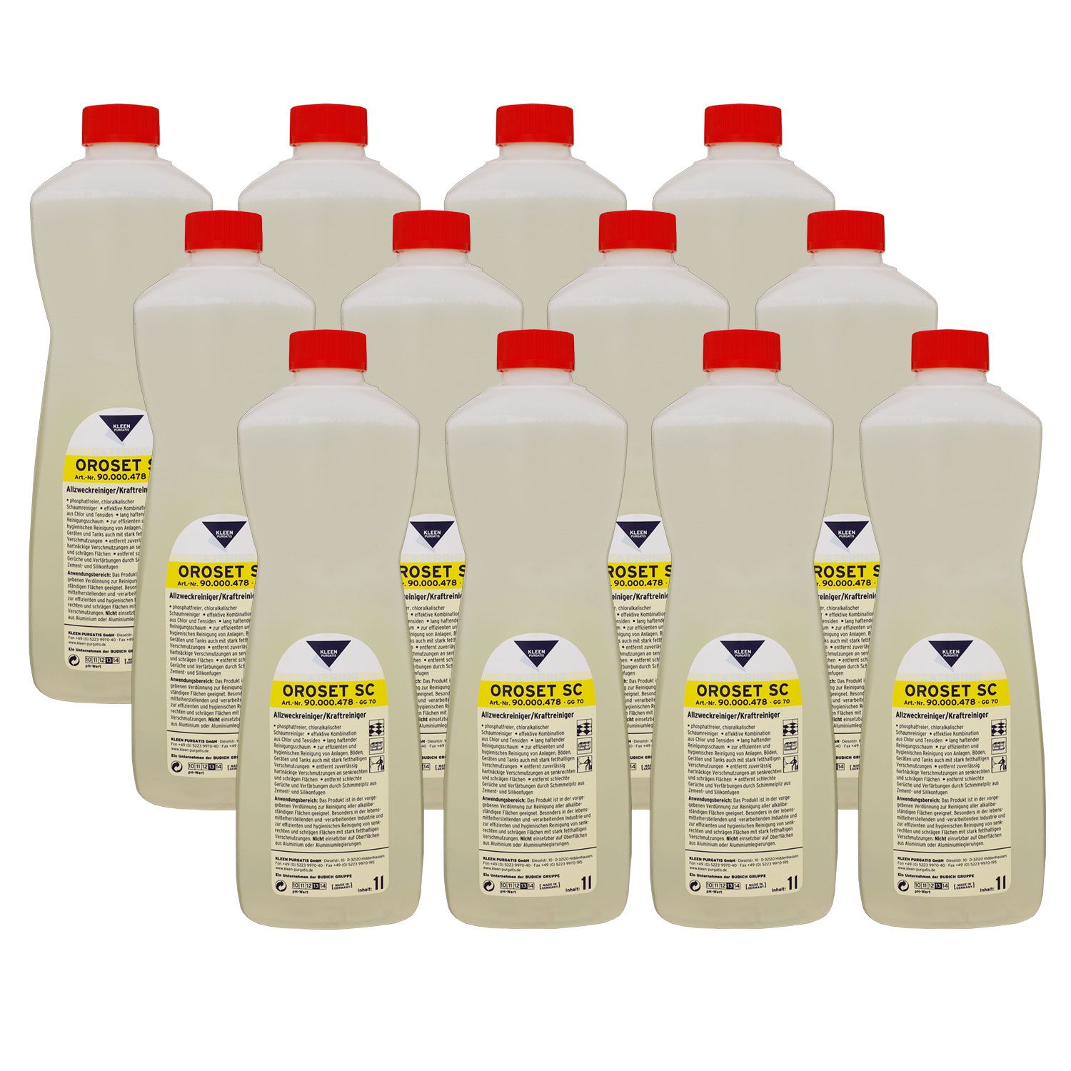Kleen Purgatis Oroset SC 12 x 1 Liter Allzweckreiniger Kraftreiniger