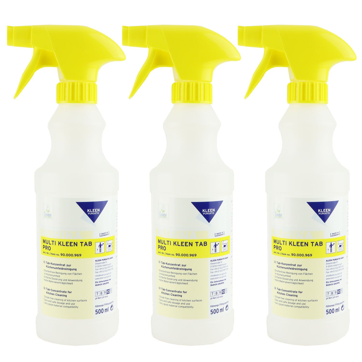 Kleen Purgatis Purina Multi Kleen Leerflasche 3 x 500 ml