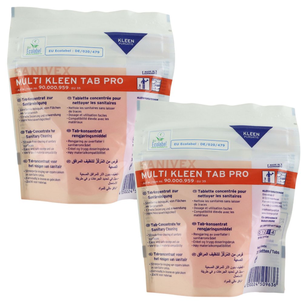 Kleen Purgatis Sanivex Multi Kleen Tab Pro 2 x 30 Tabs pro Packung bei ...