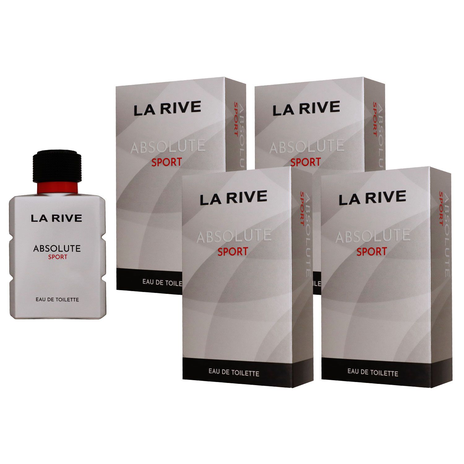 La Rive Absolute Sport 4 x 100 ml Eau de Toilette EDT Set Herrenparfum