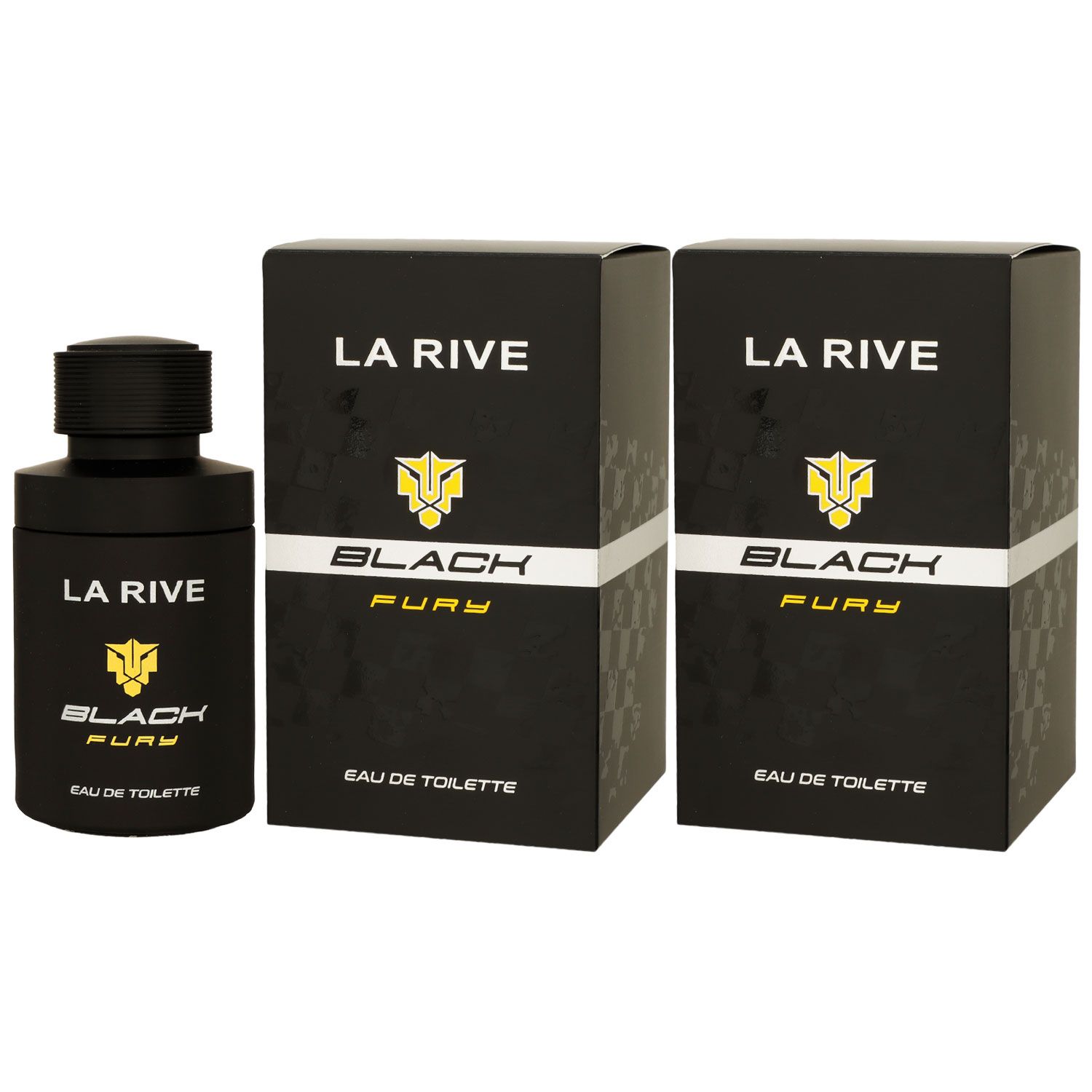 La Rive Black Fury 2 x 75 ml Eau de Toilette EDT Set Herrenduft Herren Duft