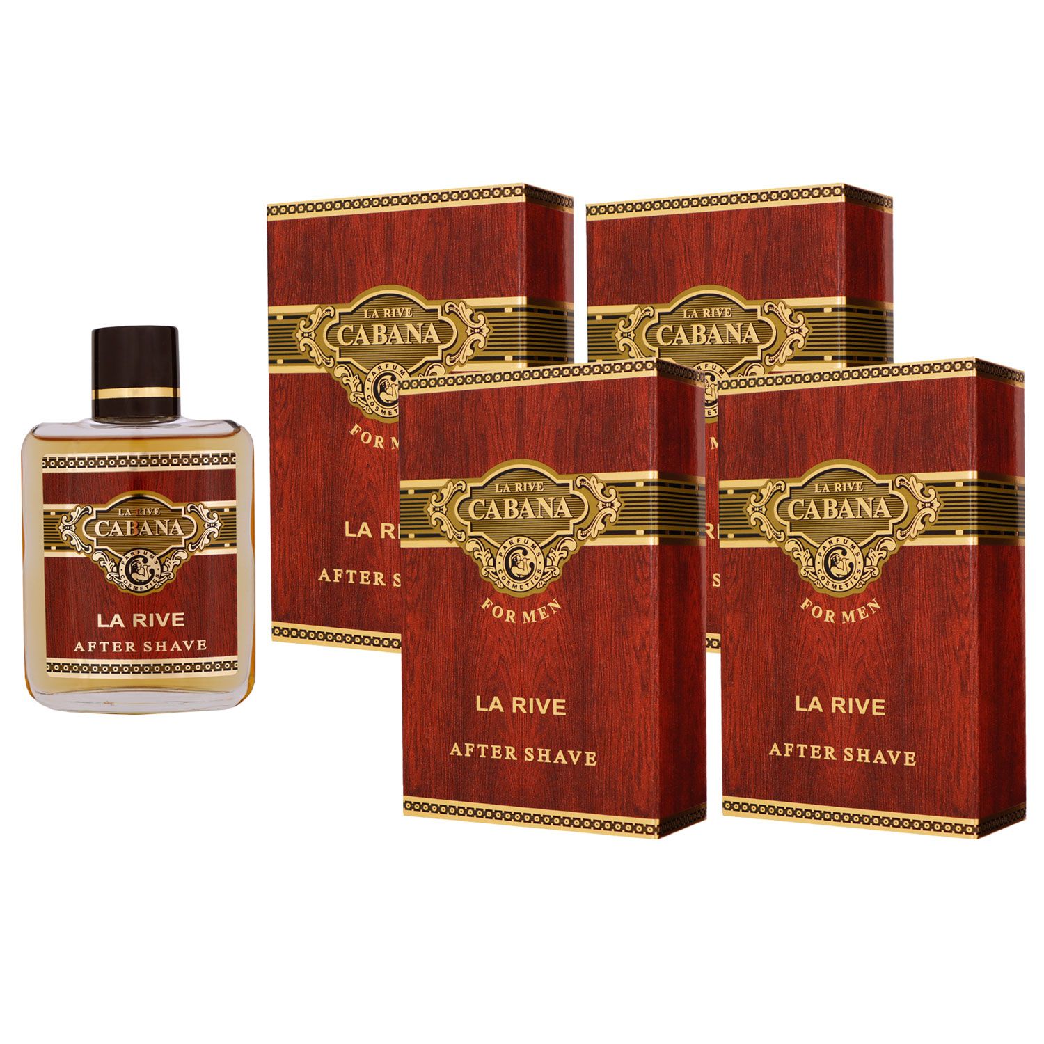 La Rive Cabana 4 x 100 ml Aftershave After Shave Set Herren
