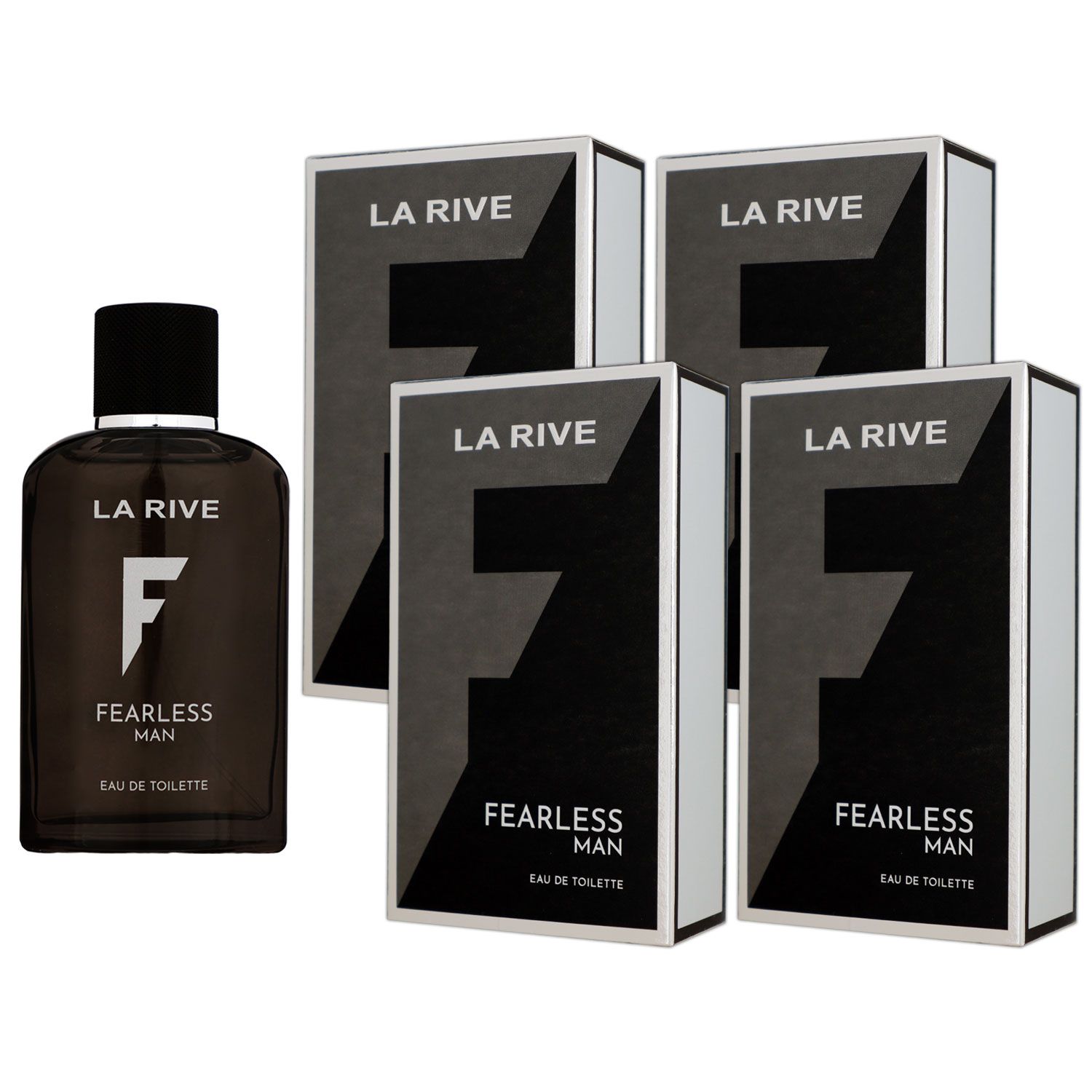 La Rive Fearless Man 4 x 90 ml Eau de Toilette EDT Set Herrenduft Herren Duft