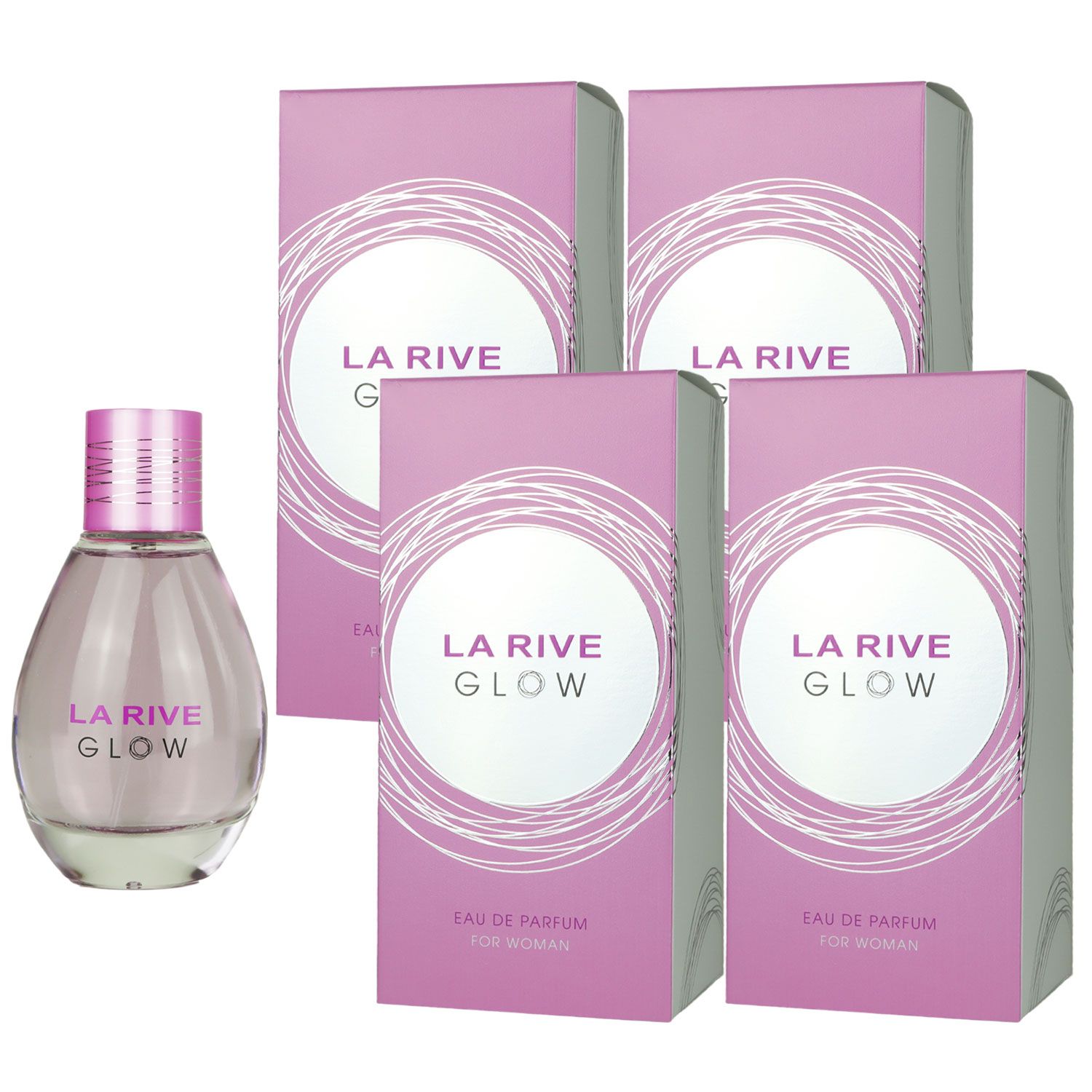 La Rive Glow 4 x 90 ml Eau de Parfum EDP Set Damenparfum