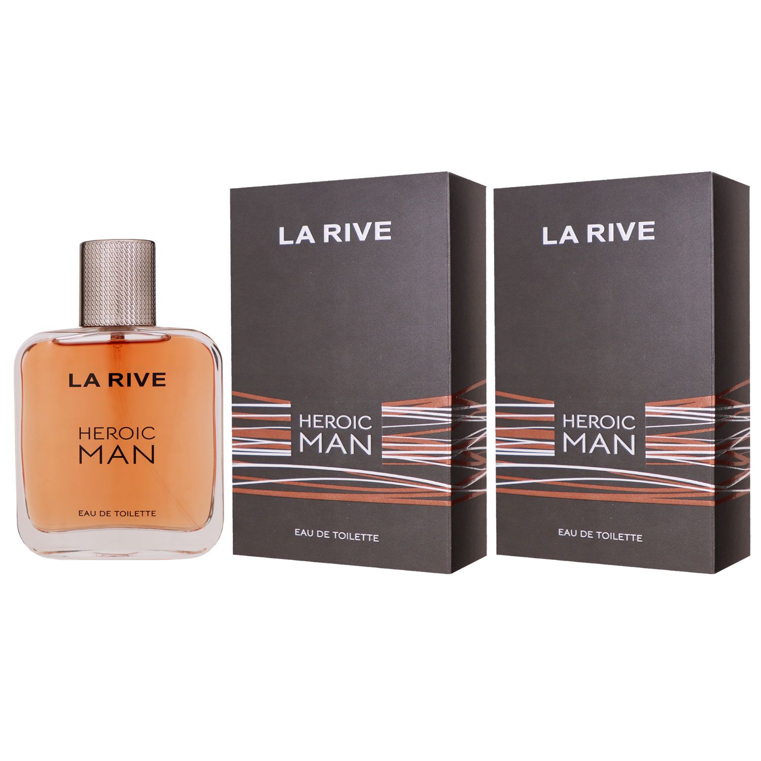 La Rive Heroic Man 2 x 100 ml Eau de Toilette EDT Set Herrenparfum