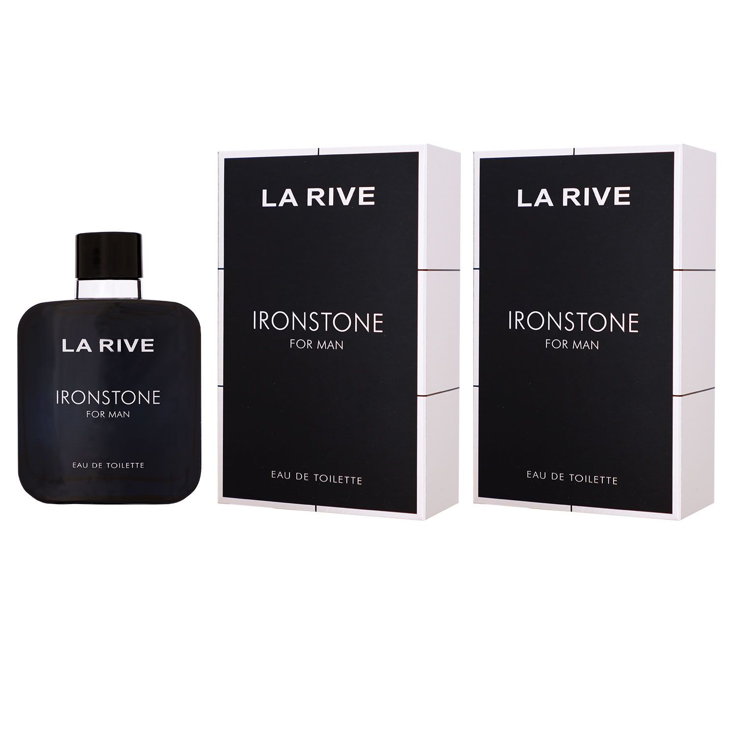 La Rive Ironstone 2 x 100 ml Eau de Toilette EDT Set Herrenduft Herren Duft