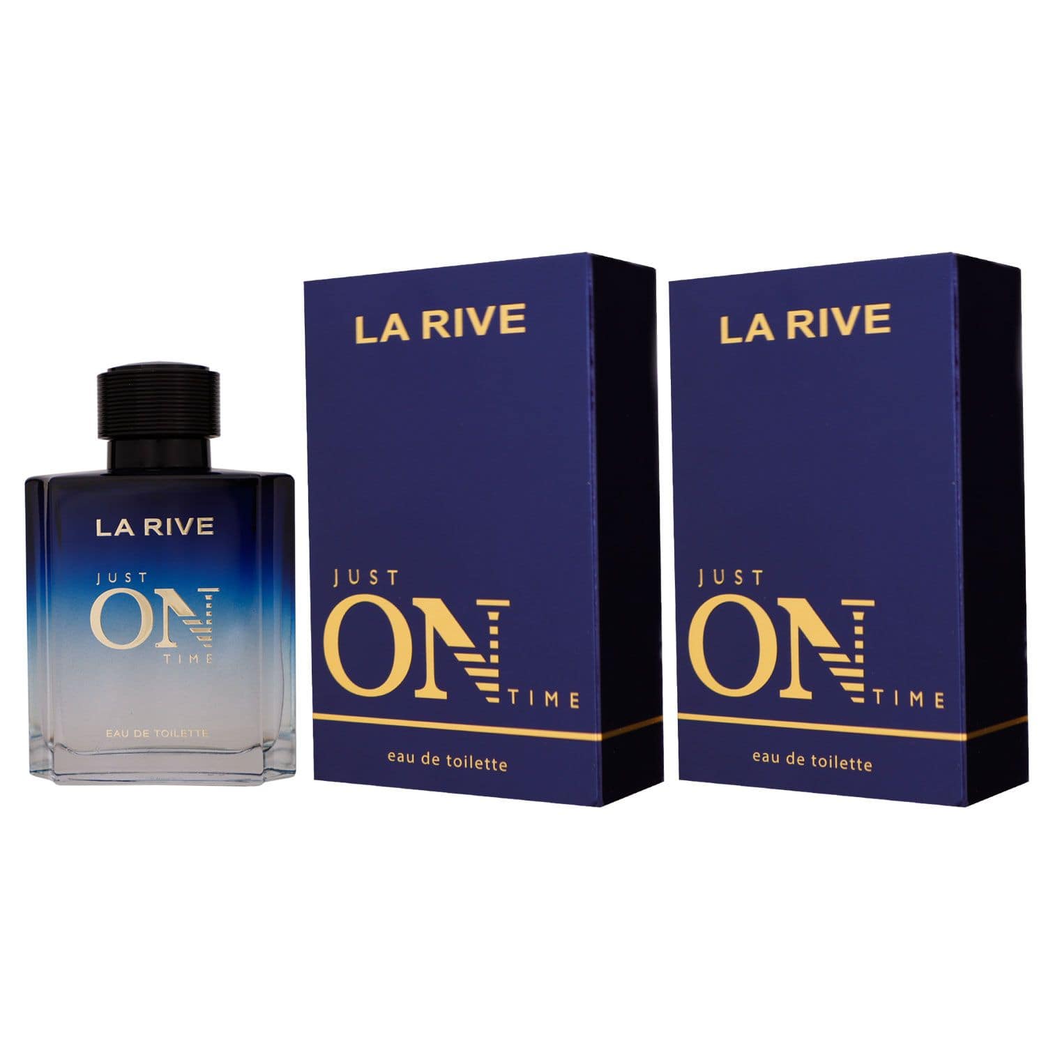 La Rive Just on Time 2 x 100 ml Eau de Toilette EDT Set Herrenparfum