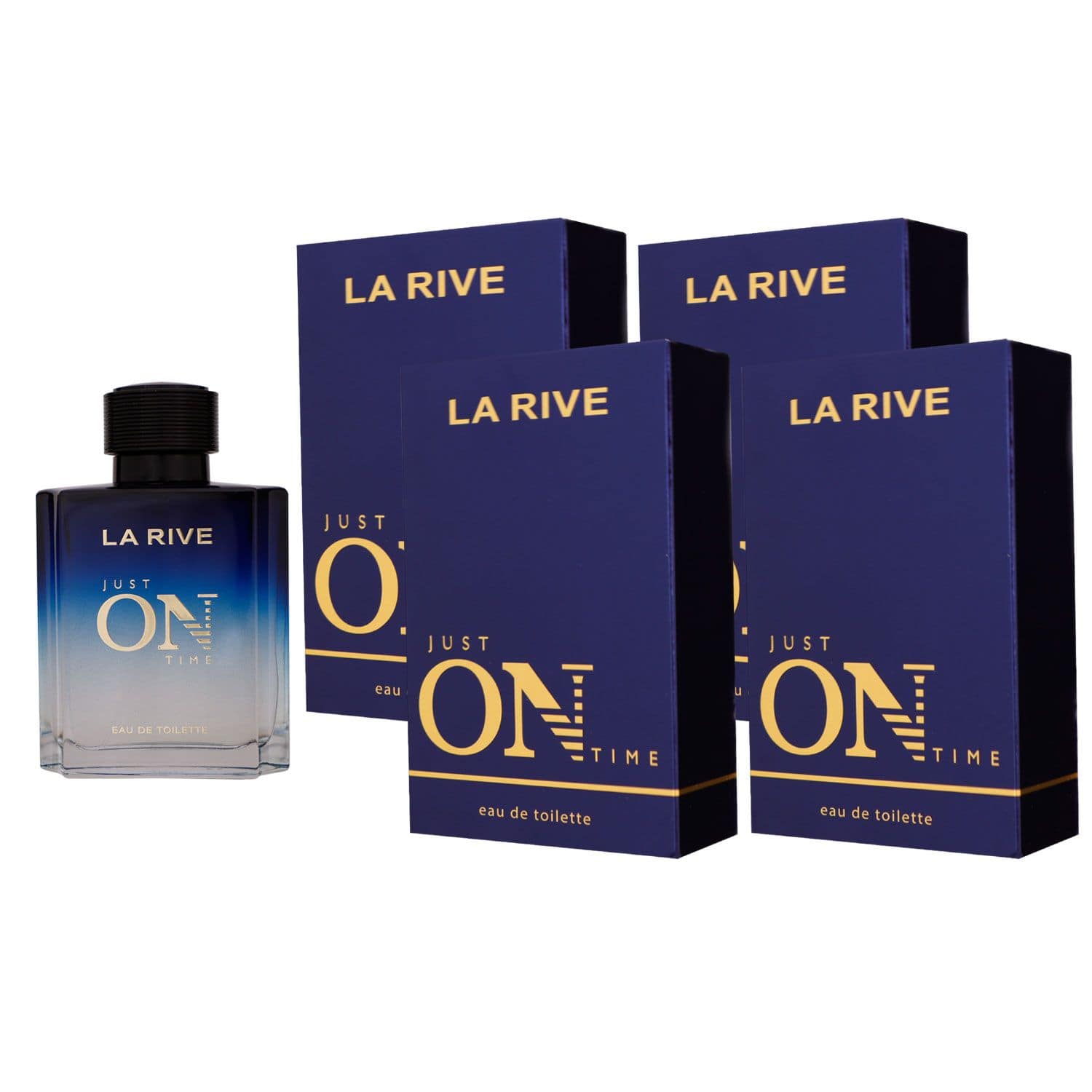 La Rive Just on Time 4 x 100 ml Eau de Toilette EDT Set Herrenparfum