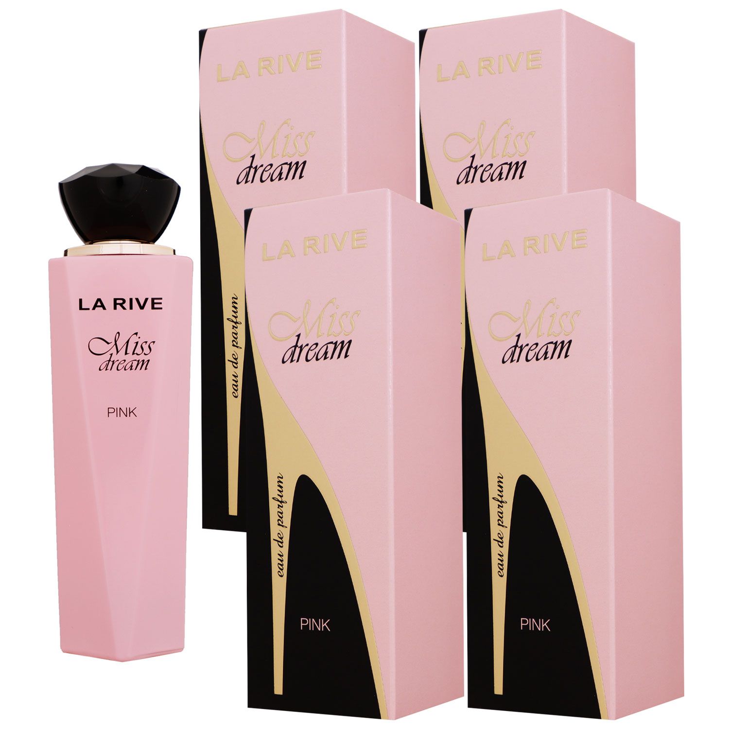 La Rive Miss Dream Pink 4 x 100 ml Eau de Parfum EDP Set Damenparfum