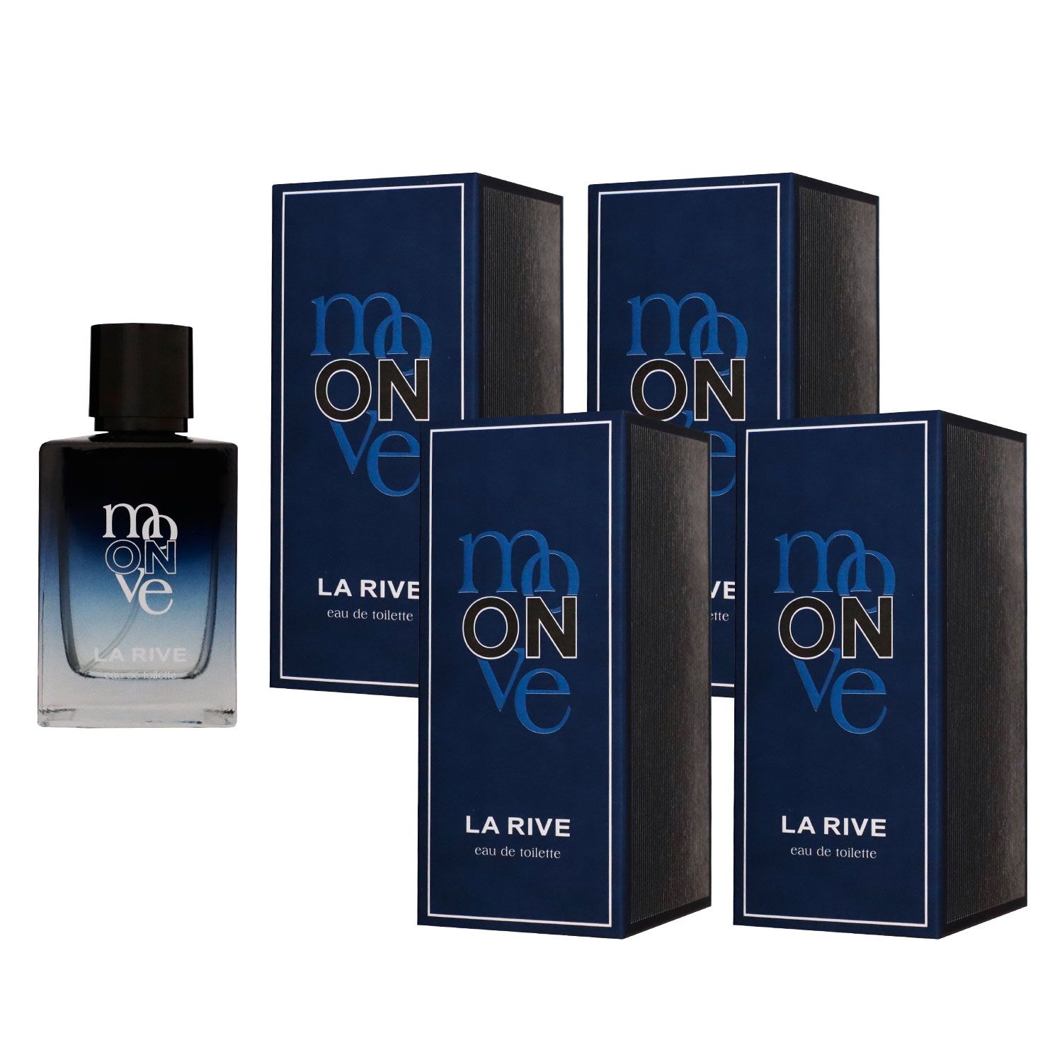 La Rive Move On for Men 4 x 100 ml Eau de Toilette EDT Set Herrenduft