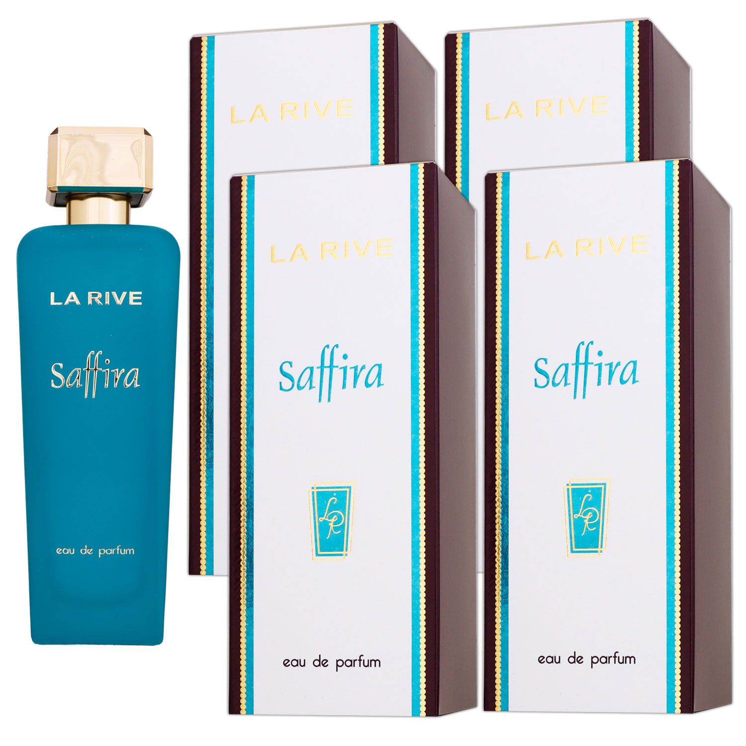 La Rive Saffira 4 x 90 ml Eau de Parfum EDP Set Damenparfum