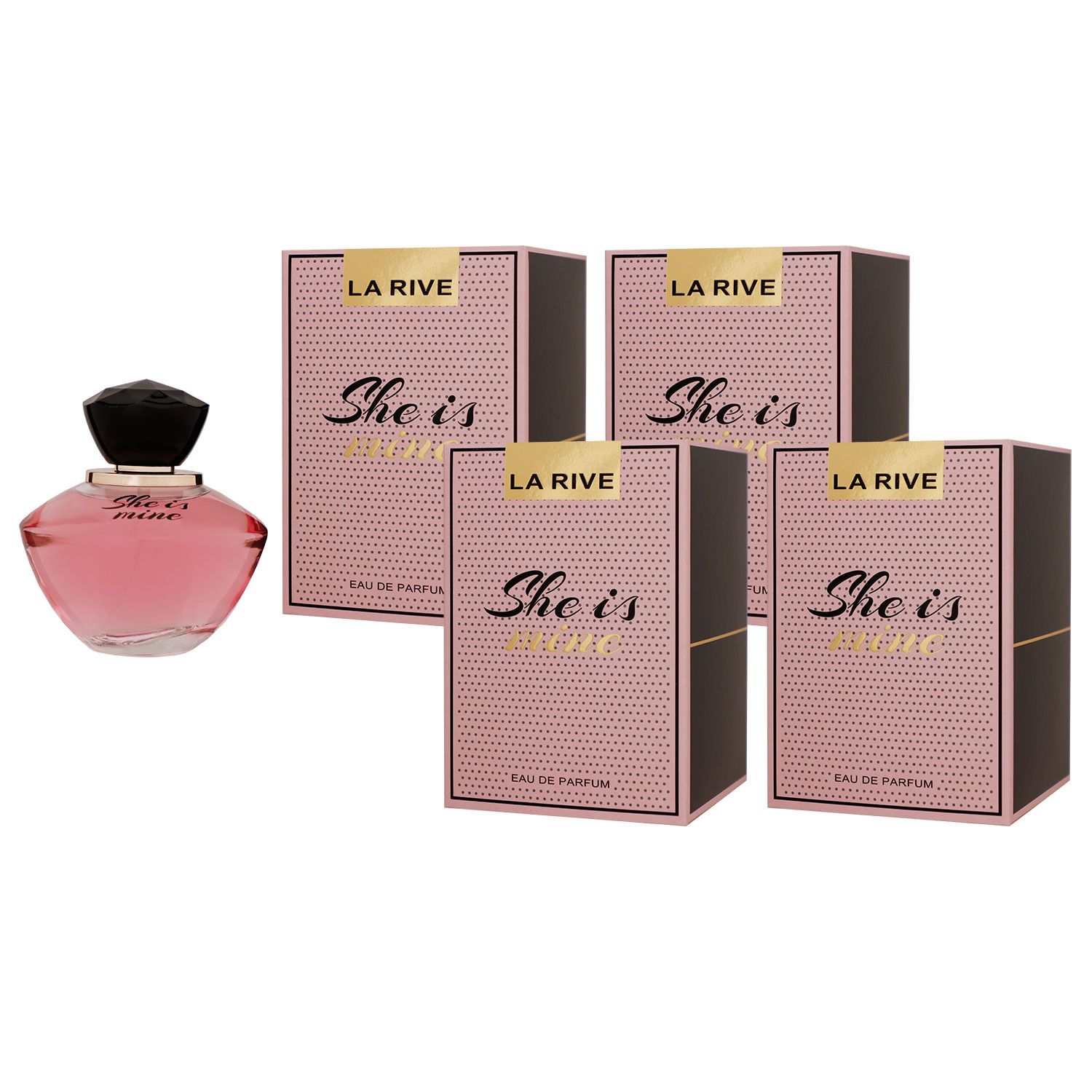 La Rive She is Mine 4 x 90 ml Eau de Parfum EDP Set Damenparfum