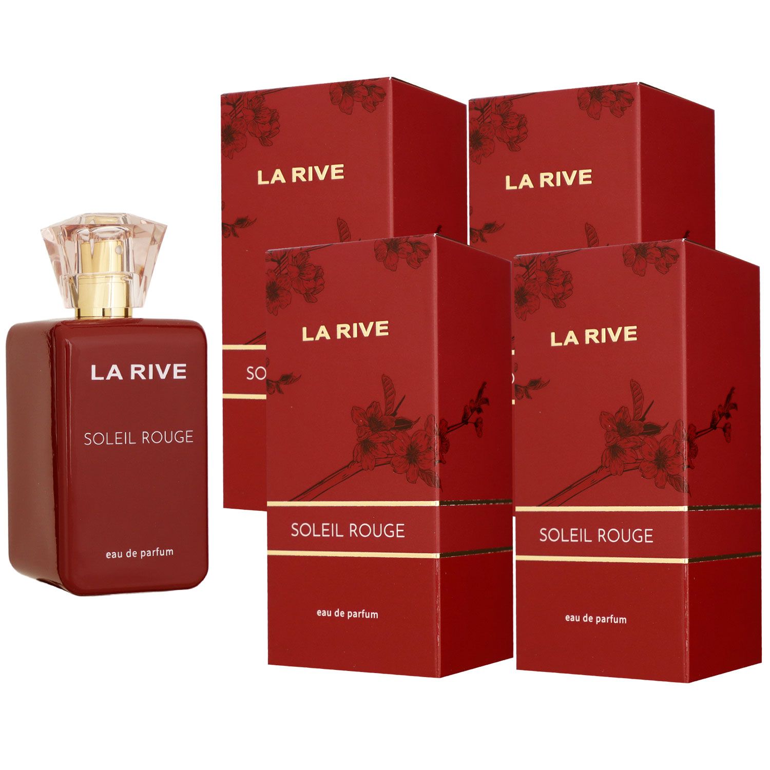 La Rive Soleil Rouge 4 x 90 ml Eau de Parfum EDP Set Damenparfum