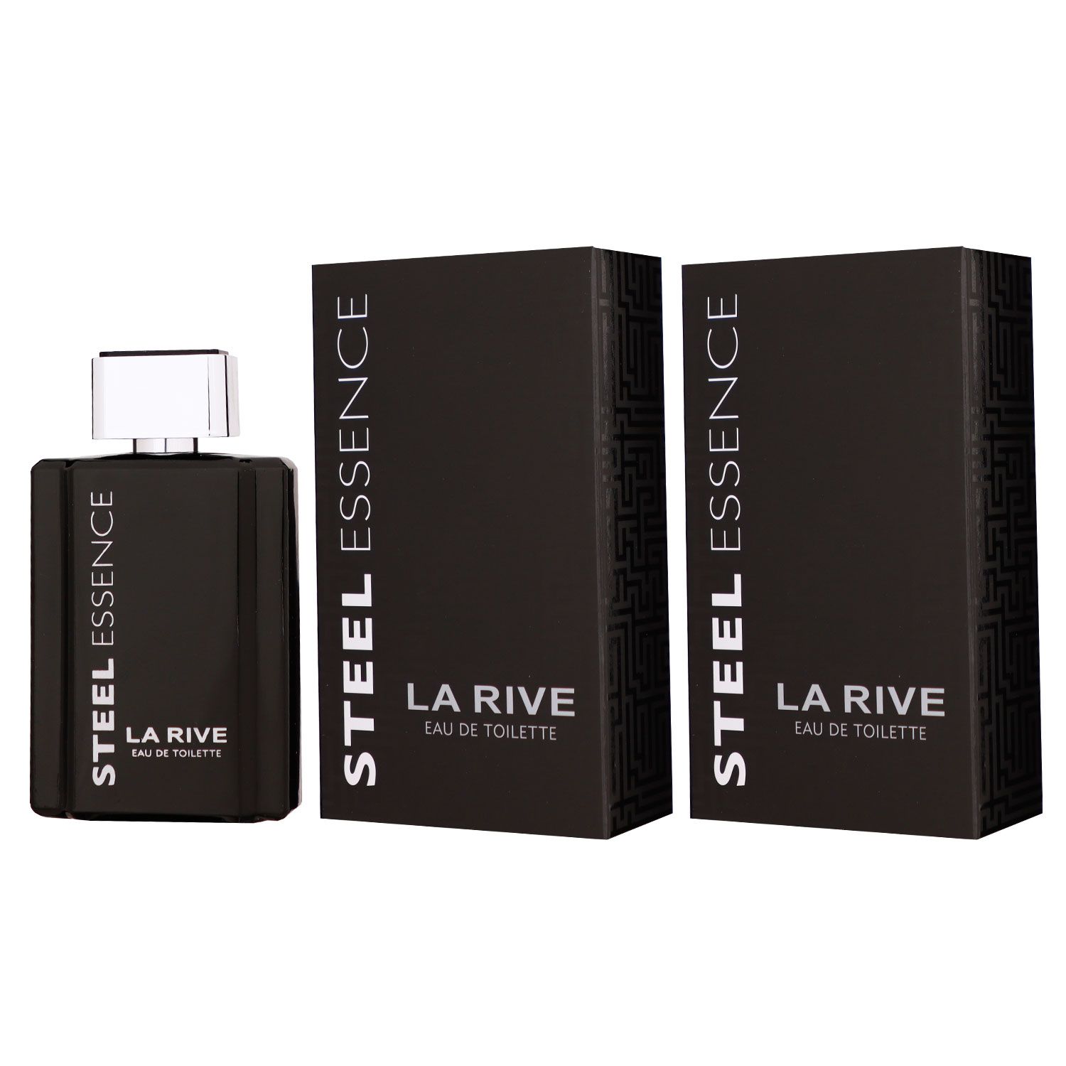La Rive Steel Essence 2 x 100 ml Eau de Toilette EDT Set Herrenparfum