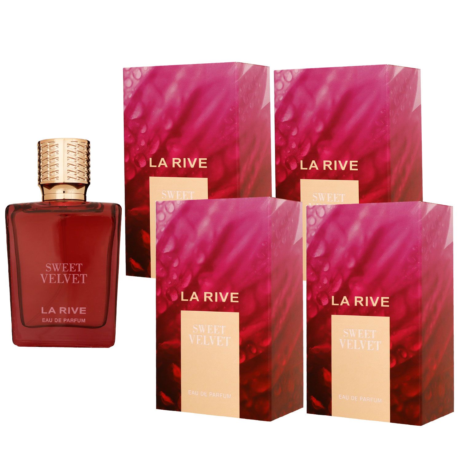 La Rive Sweet Velvet 4 x 90 ml Eau de Parfum EDP Set Damenparfum