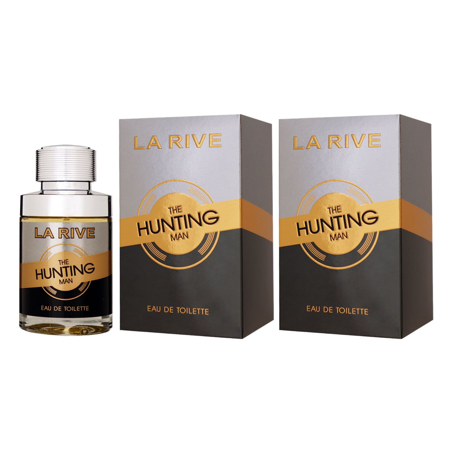 La Rive The Hunting Man 2 x 75 ml Eau de Toilette EDT Set Herrenparfum Herrenduft