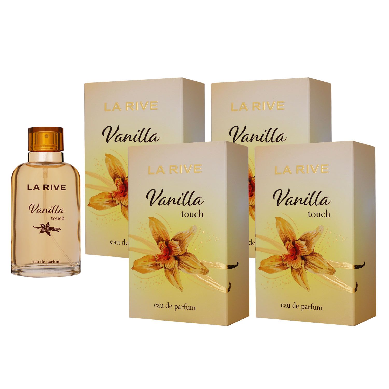 La Rive Vanilla Touch 4 x 90 ml Eau de Parfum EDP Set Damenparfum