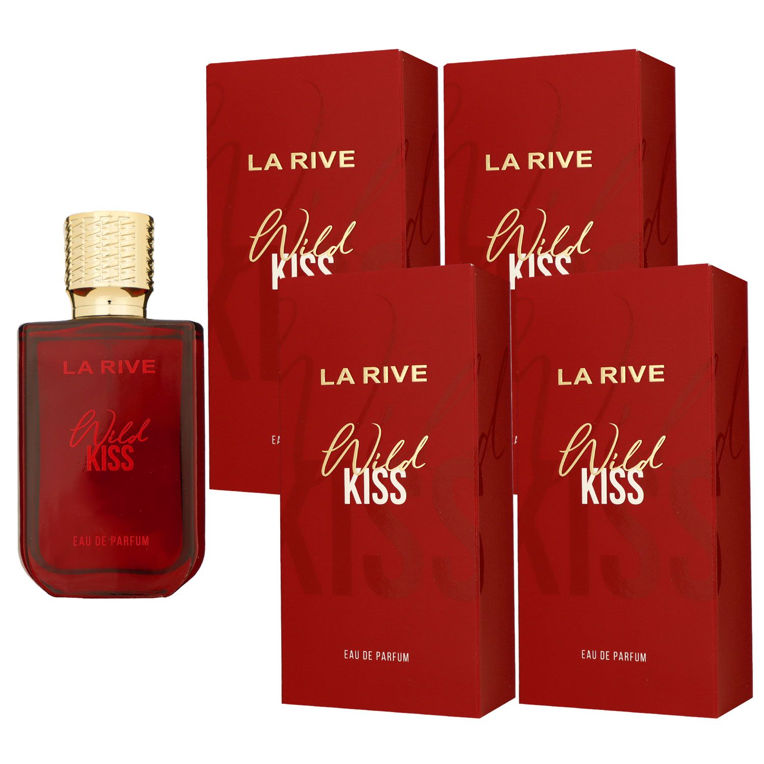 La Rive Wild Kiss 4 x 90 ml Eau de Parfum EDP Set Damenparfum