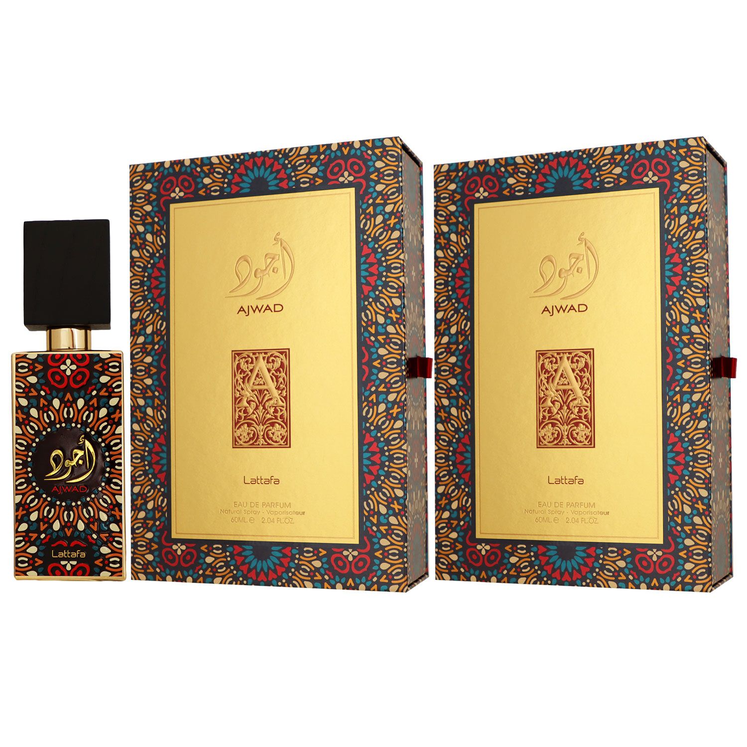 Lattafa Ajwad 2 x 60 ml Eau de Parfum EDP Damenparfum Set