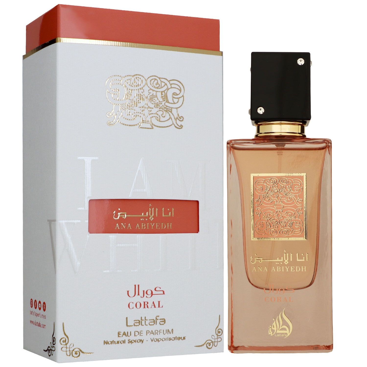 Lattafa Ana Abiyedh Coral 60 ml Eau de Parfum EDP Unisexparfum