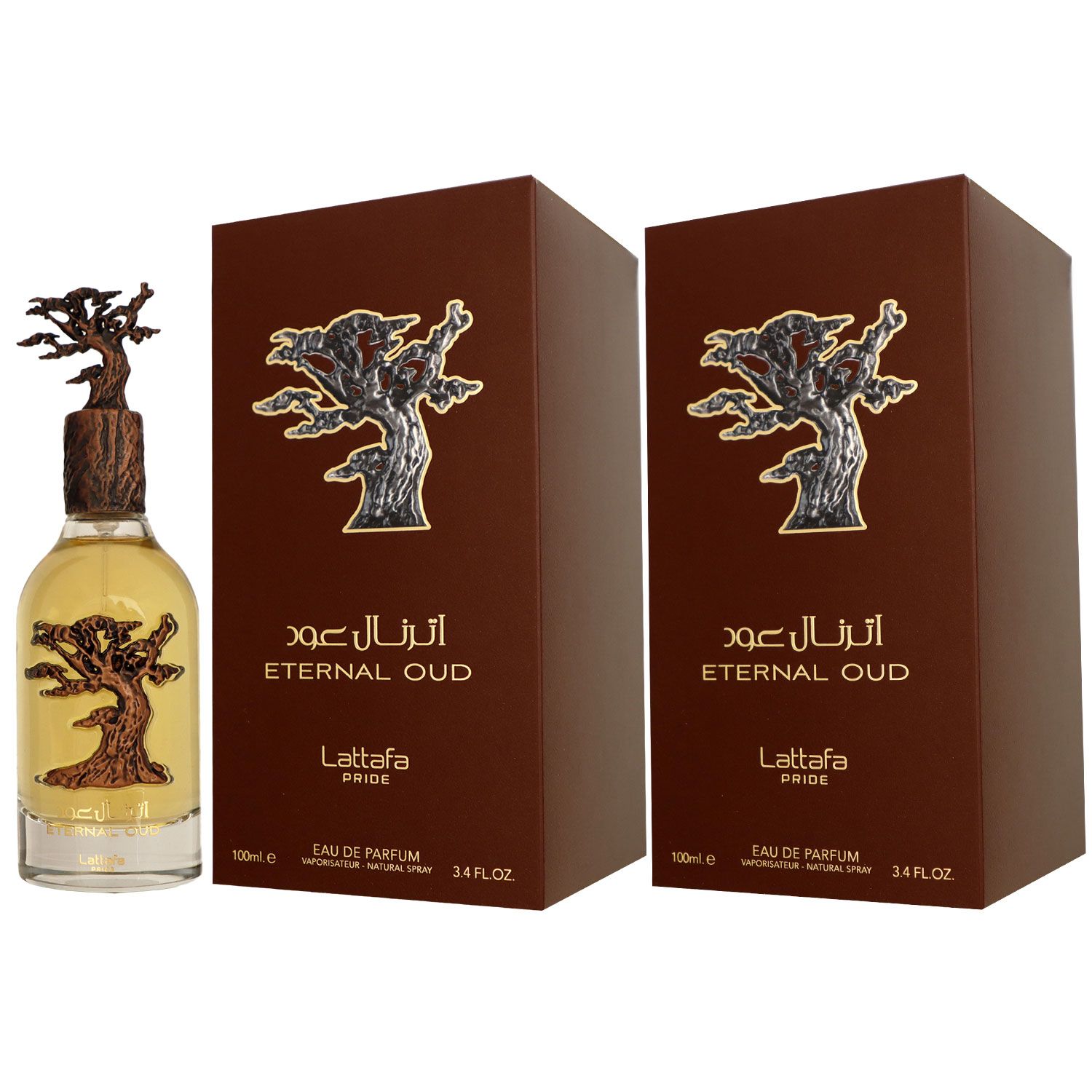 Lattafa Eternal Oud 2 x 100 ml Eau de Parfum EDP Unisexparfum Set