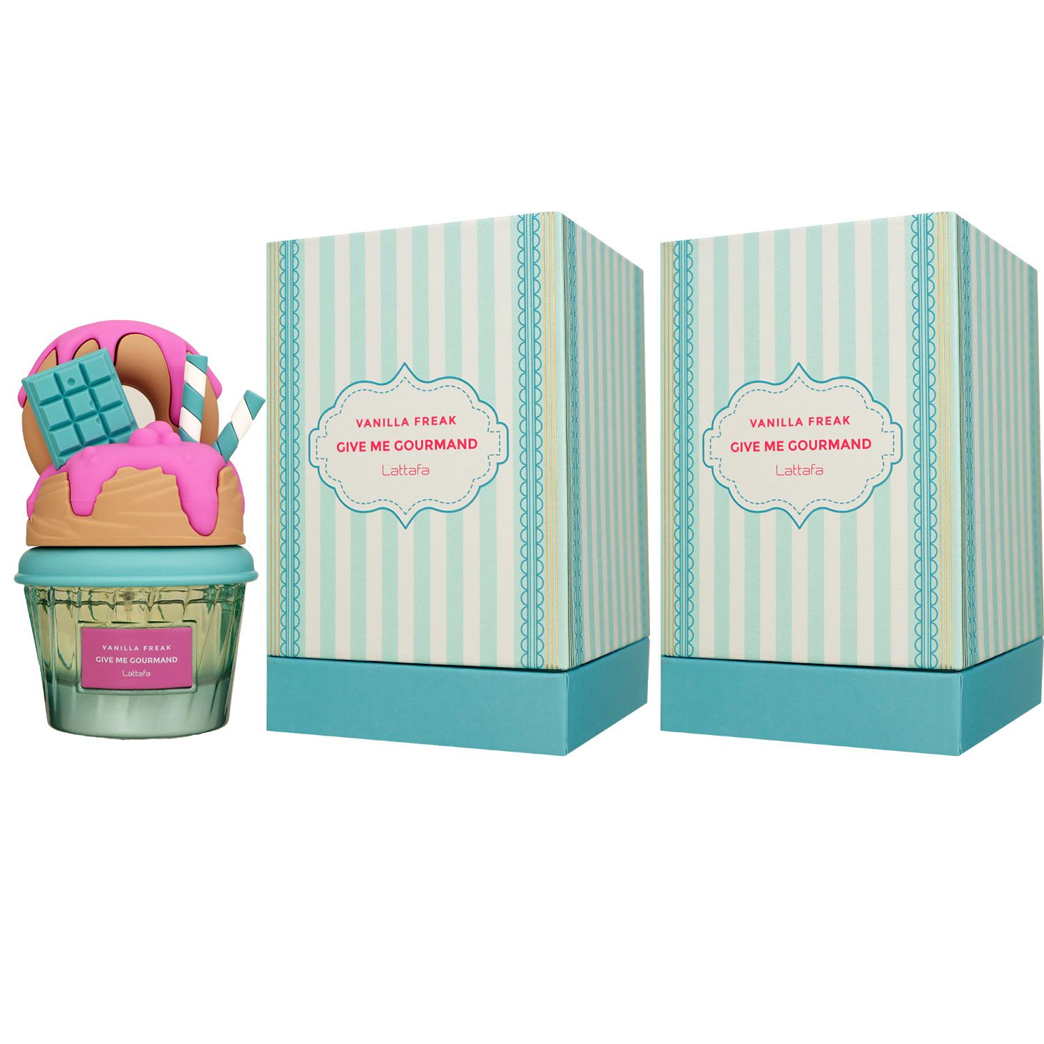 Lattafa Give Me Gourmand Vanilla Freak 2 x 75 ml Eau de Parfum EDP Set