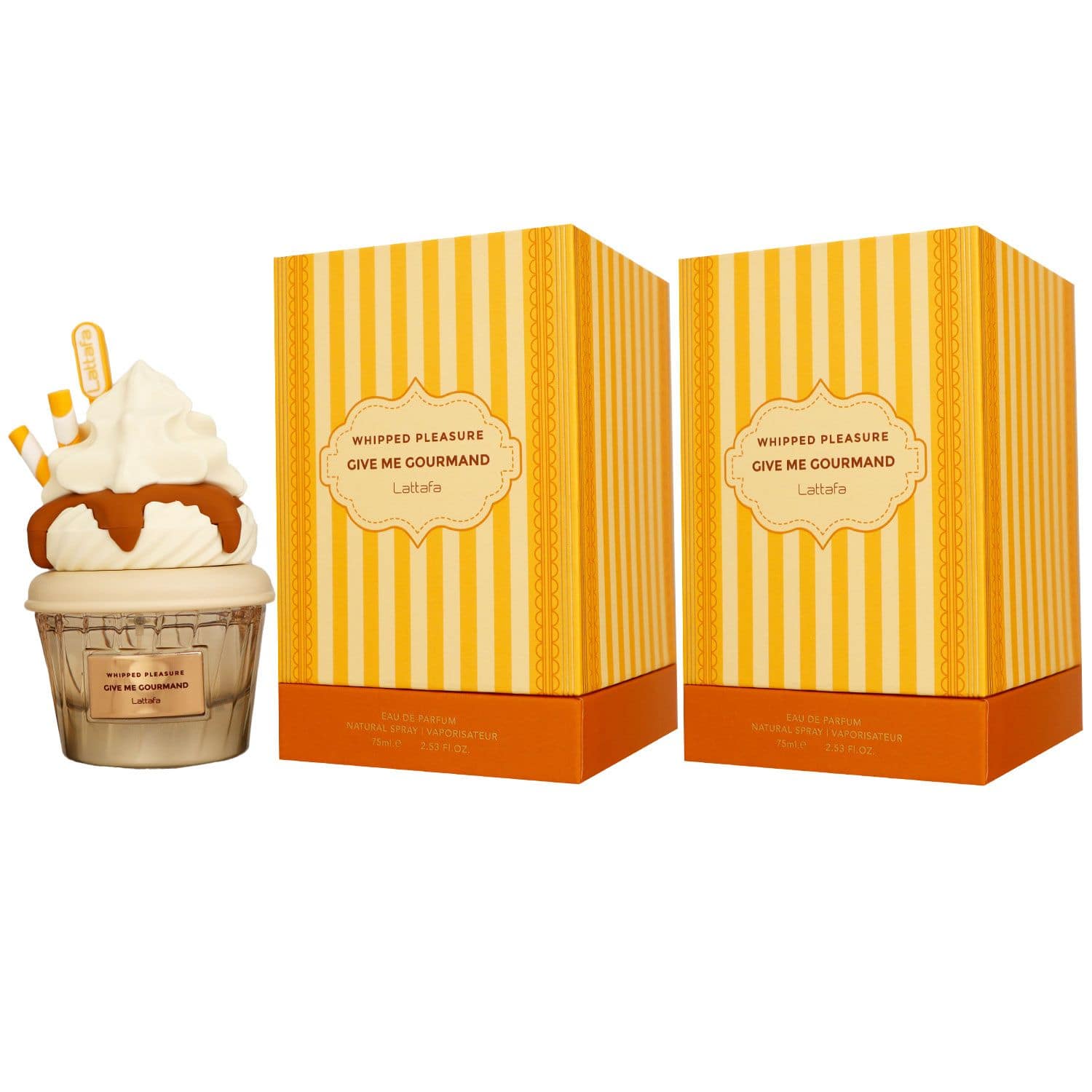 Lattafa Give Me Gourmand Whipped Pleasure 2 x 75 ml Eau de Parfum EDP Set